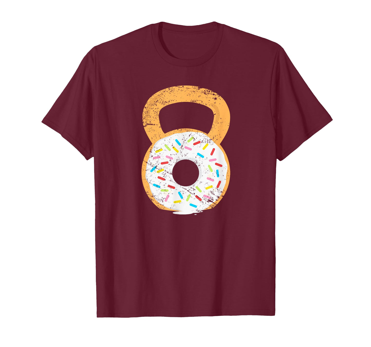 Kettlebell Donut, Funny Doughnut Fitness Joke T-Shirt T-Shirt