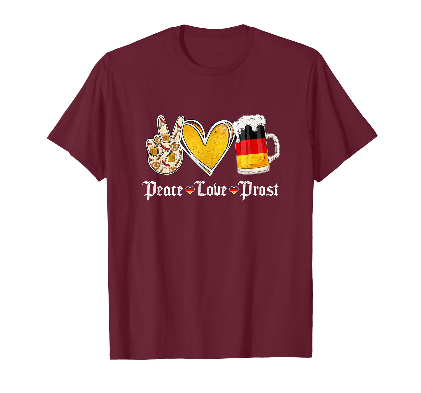 Cute Oktoberfest Costume Peace Love Prost Prost Oktoberfest T-Shirt