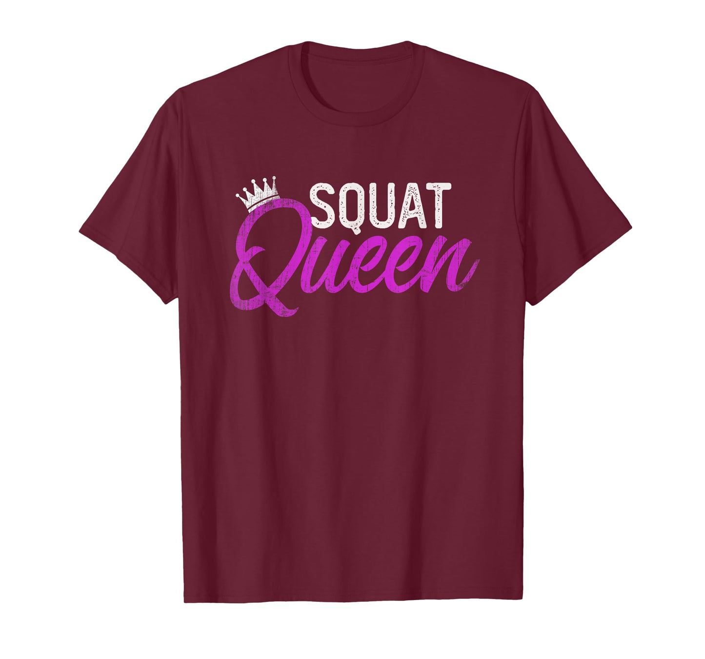 Funny SQUAT QUEEN Personal Trainer Fitness Girl Coach Gym T-Shirt