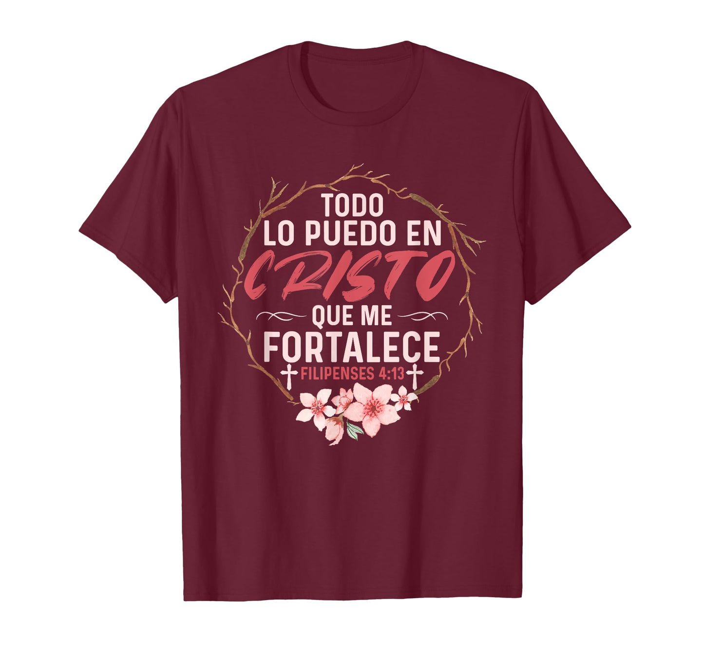 Camisetas Cristianas En Espanol Frase Biblia Filipenses 14:3 T-Shirt