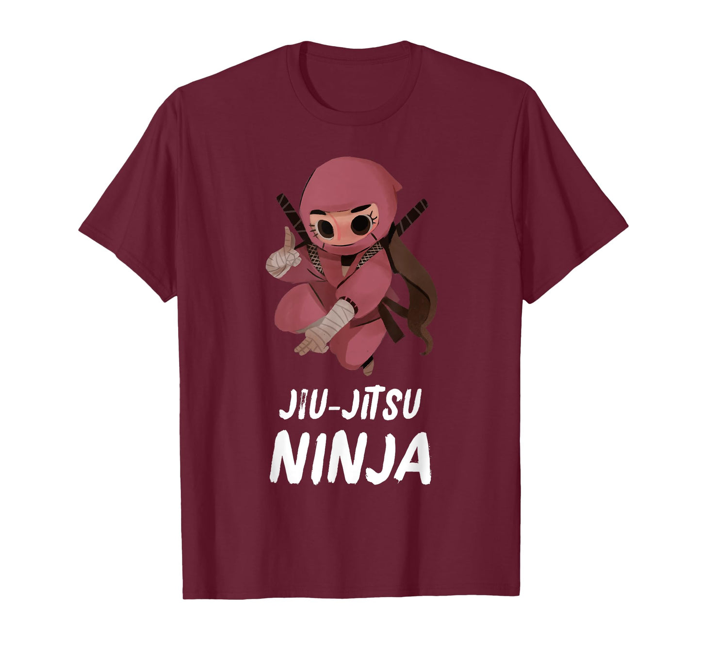 Girls Jiu-Jitsu Ninja Funny Sports T-Shirt
