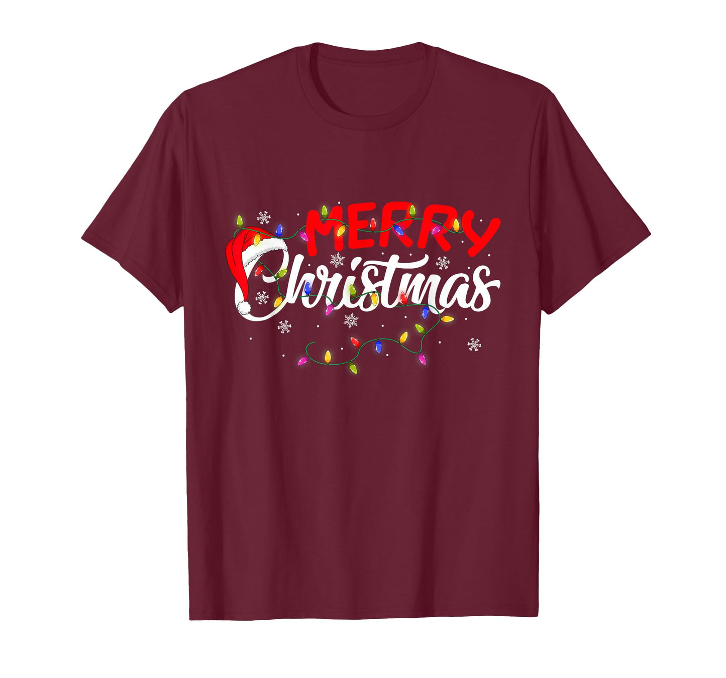 Merry Christmas Lights Xmas Family Funny Christmas Squad T-Shirt