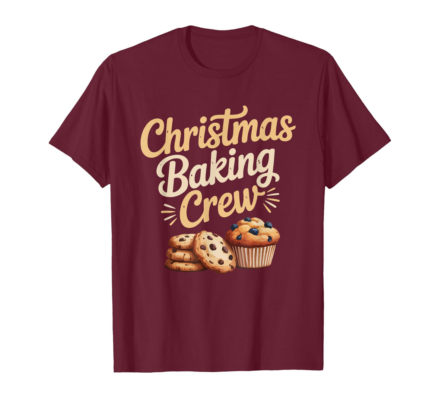 Kawaii Christmas Baking Crew Cookie Santa T-Shirt