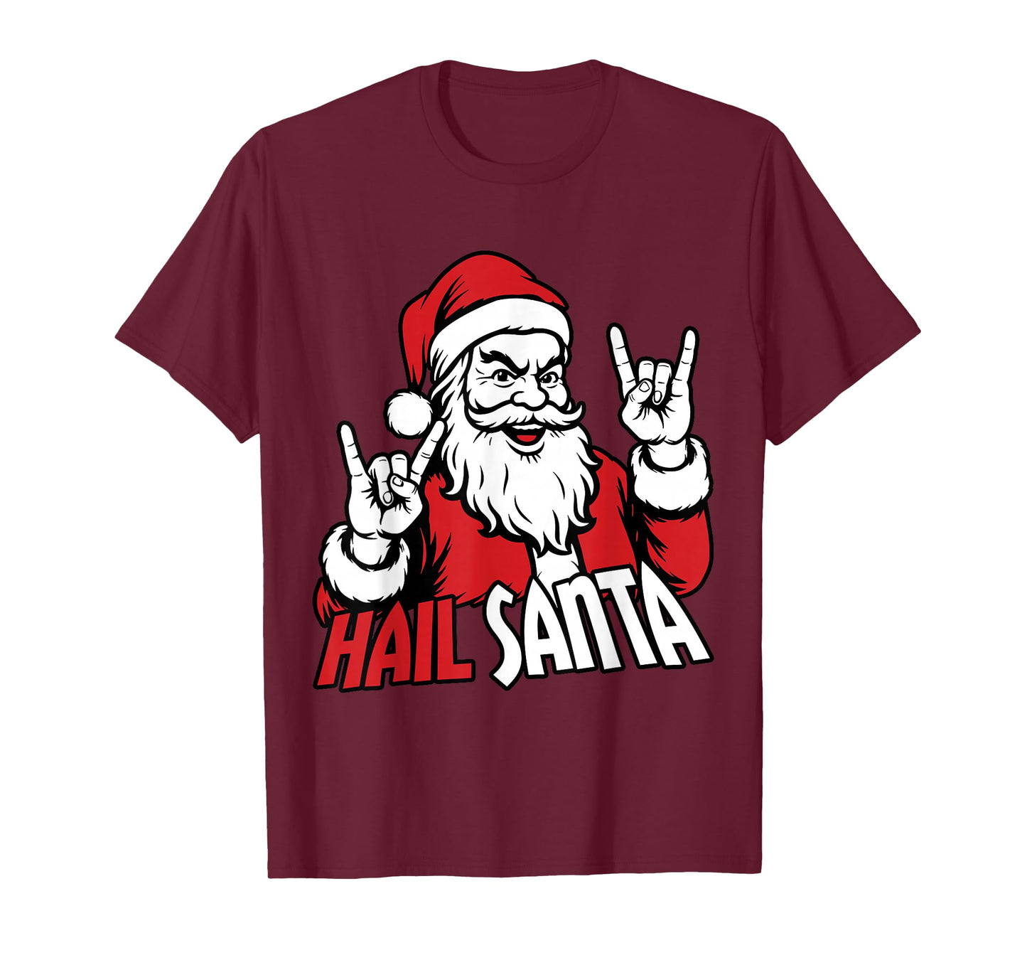 Hail Santa Funny Santa Solstice Gothic Hate Christmas T-Shirt