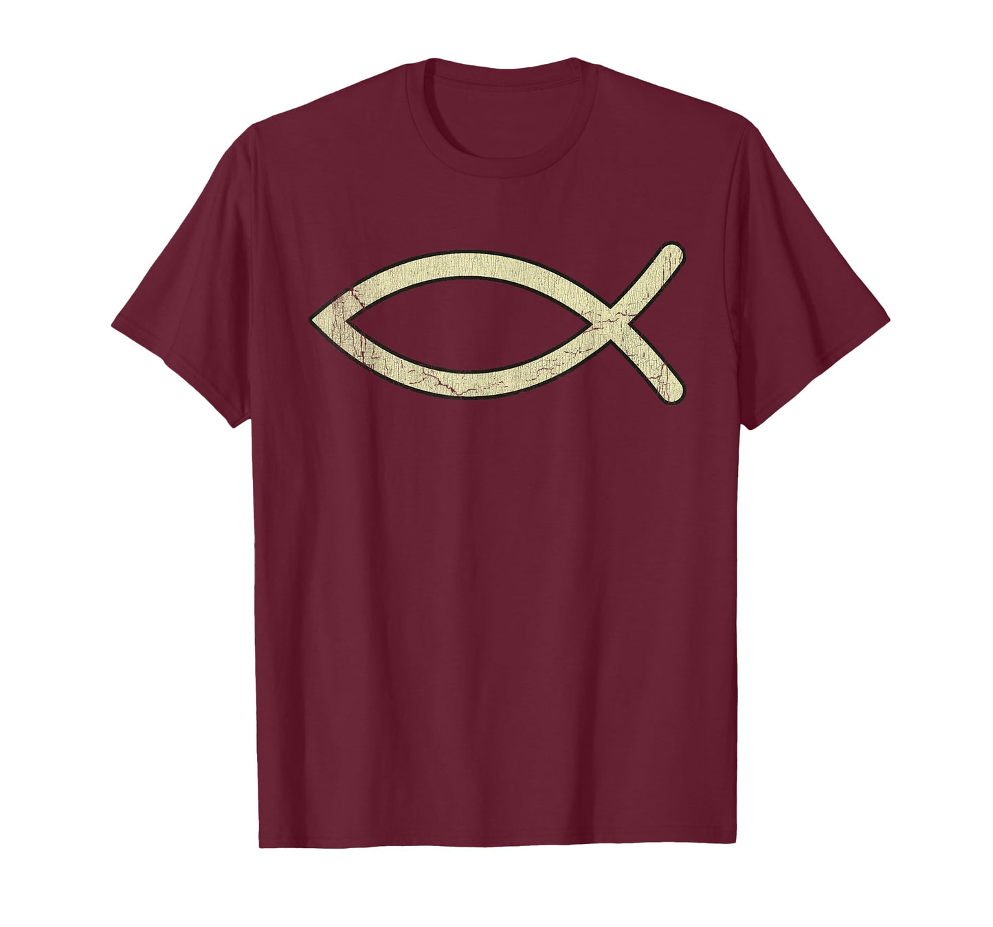 Vintage Testament Ichthys Protestantism Symbol Christianity T-Shirt
