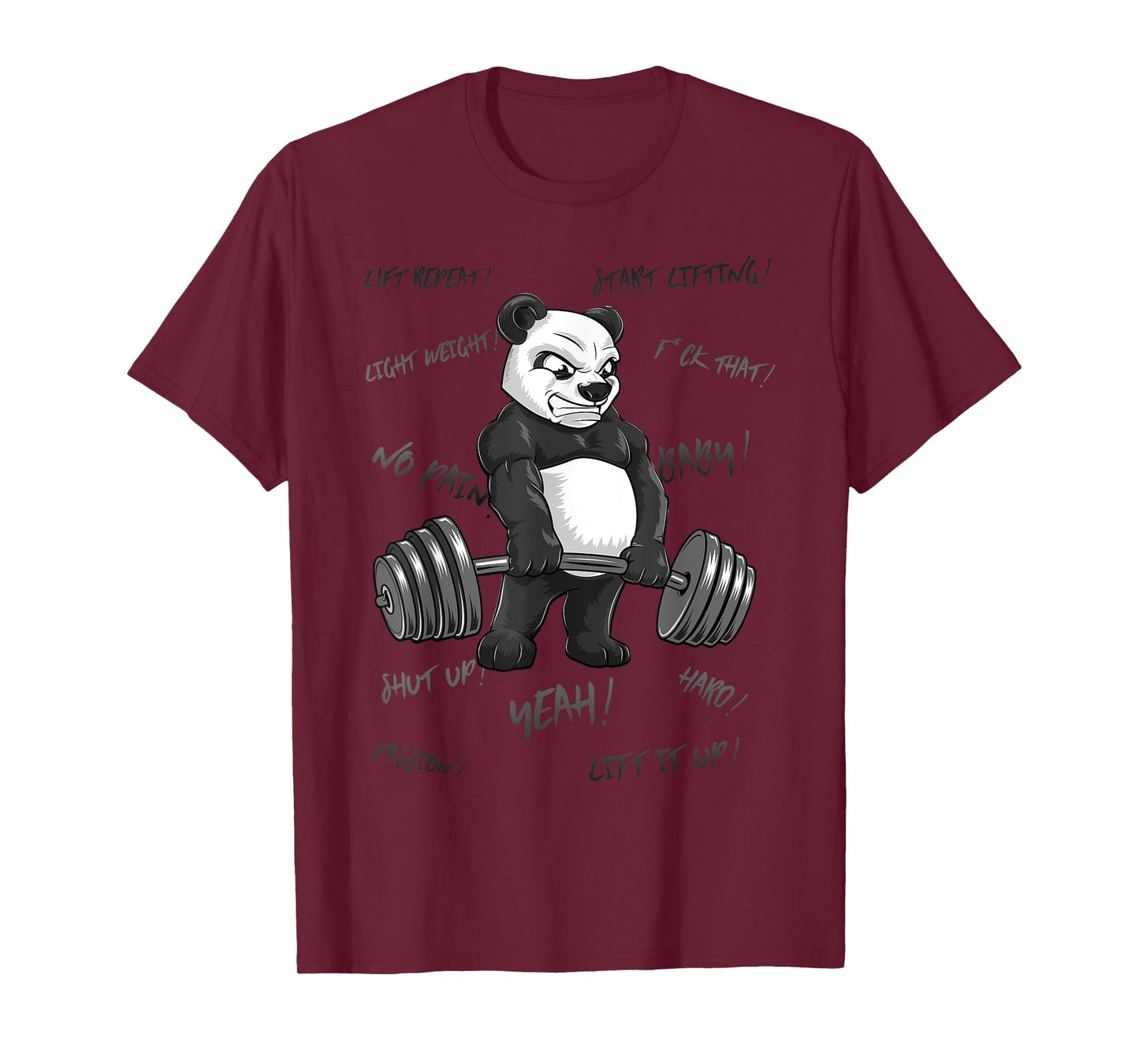 Strong Panda Deadlift SHIRT Man Bodybuilder Bear Powerlifter T-Shirt