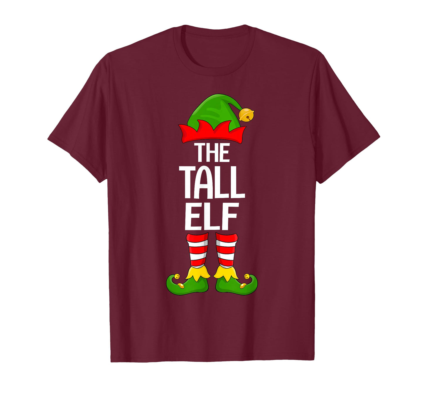 Tall Elf Xmas Matching Family Elf Squad Christmas T-Shirt