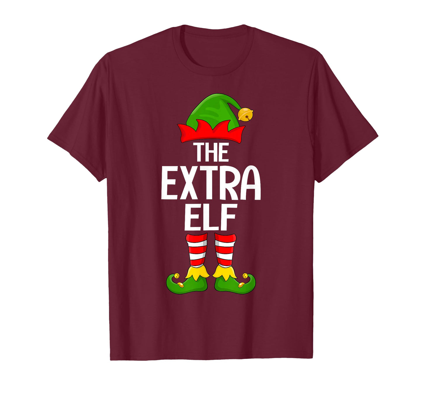 Extra Elf Xmas Matching Family Elf Squad Christmas T-Shirt