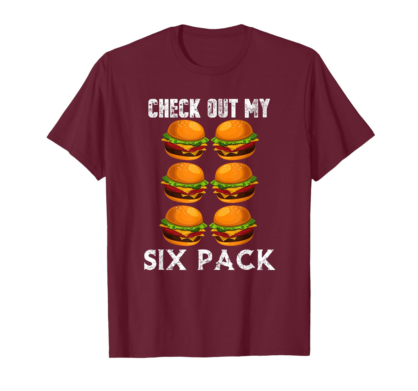 Check out my six pack burger shirt gym T-Shirt