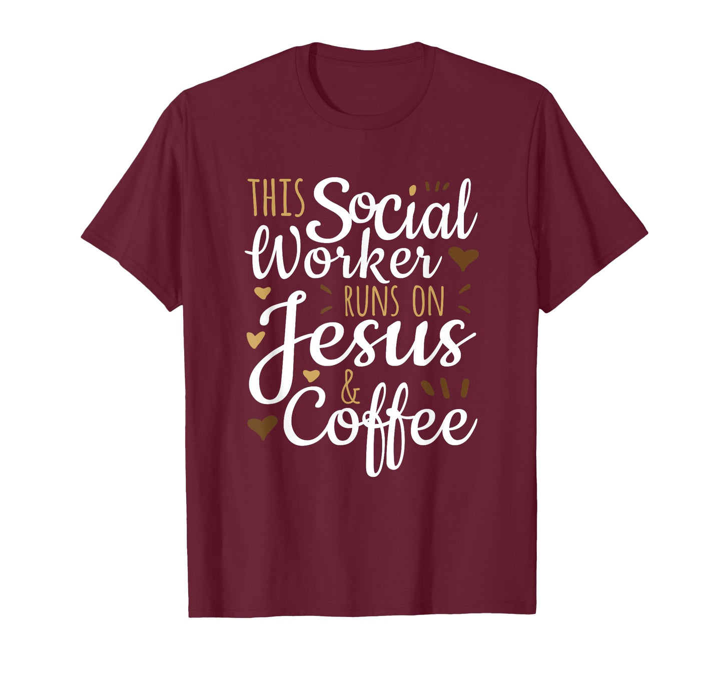 This Social Worker Runs on Jesus & Coffee, Social Worker T-Shirt