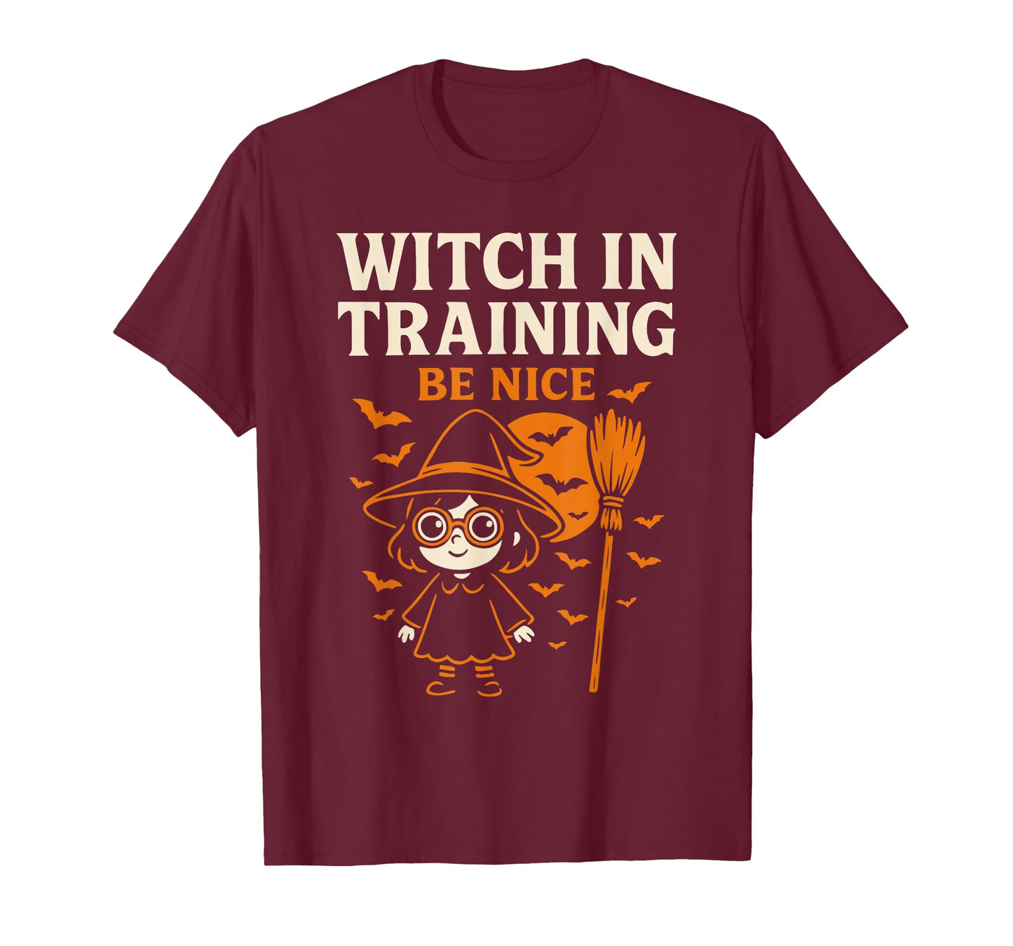 Witch in Training Be Nice Halloween Costume T-Shirt