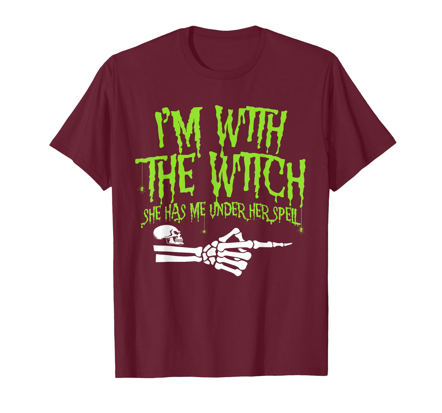 I'm with The Witch Funny Halloween Couple Costume Party T-Shirt