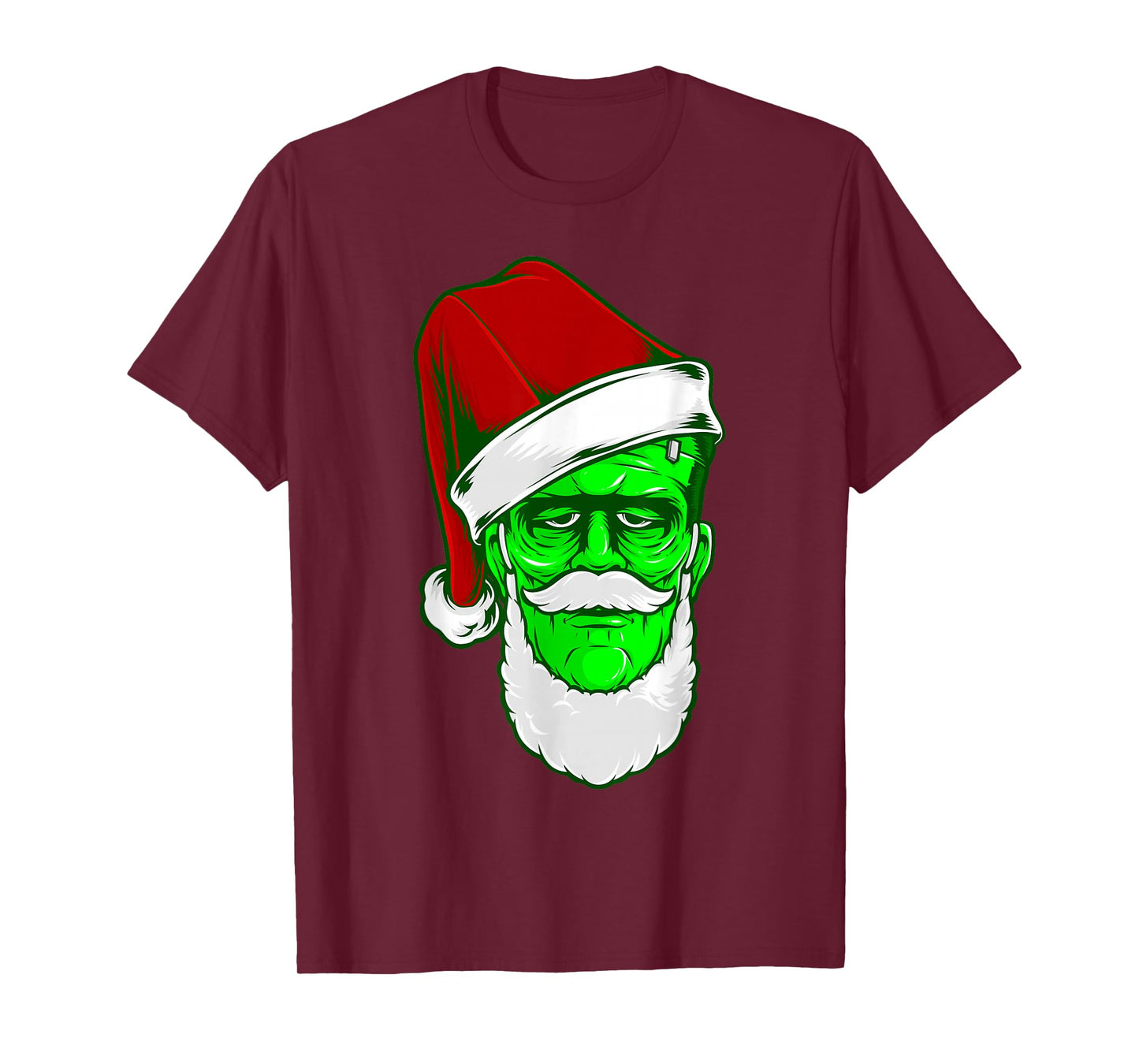 Ugly Christmas Santa Claus Frankenstein Monster Gothic Xmas T-Shirt