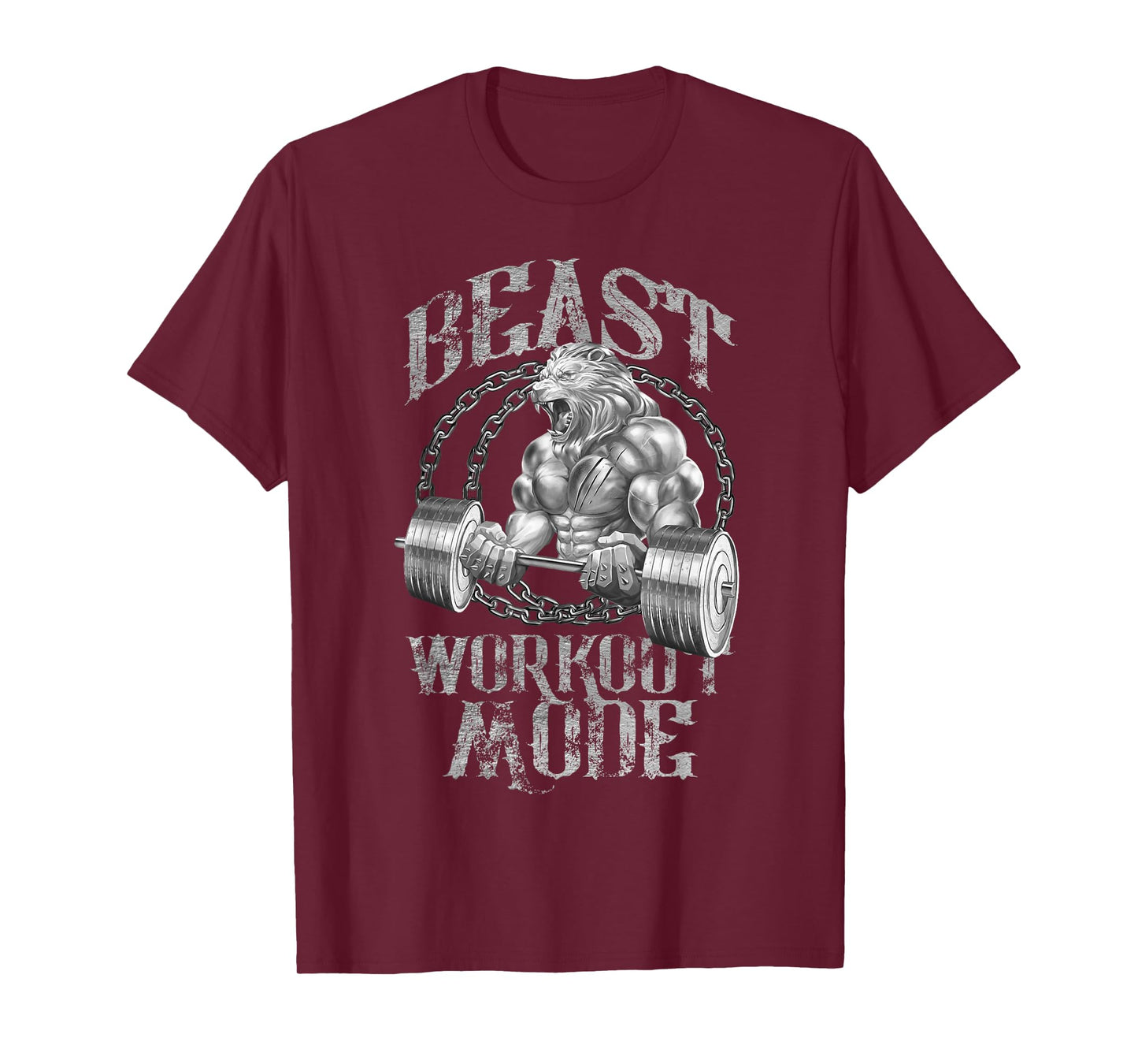 Lion Beast Workout Fashion Weightlifting Lion Gym Fitness T-Shirt