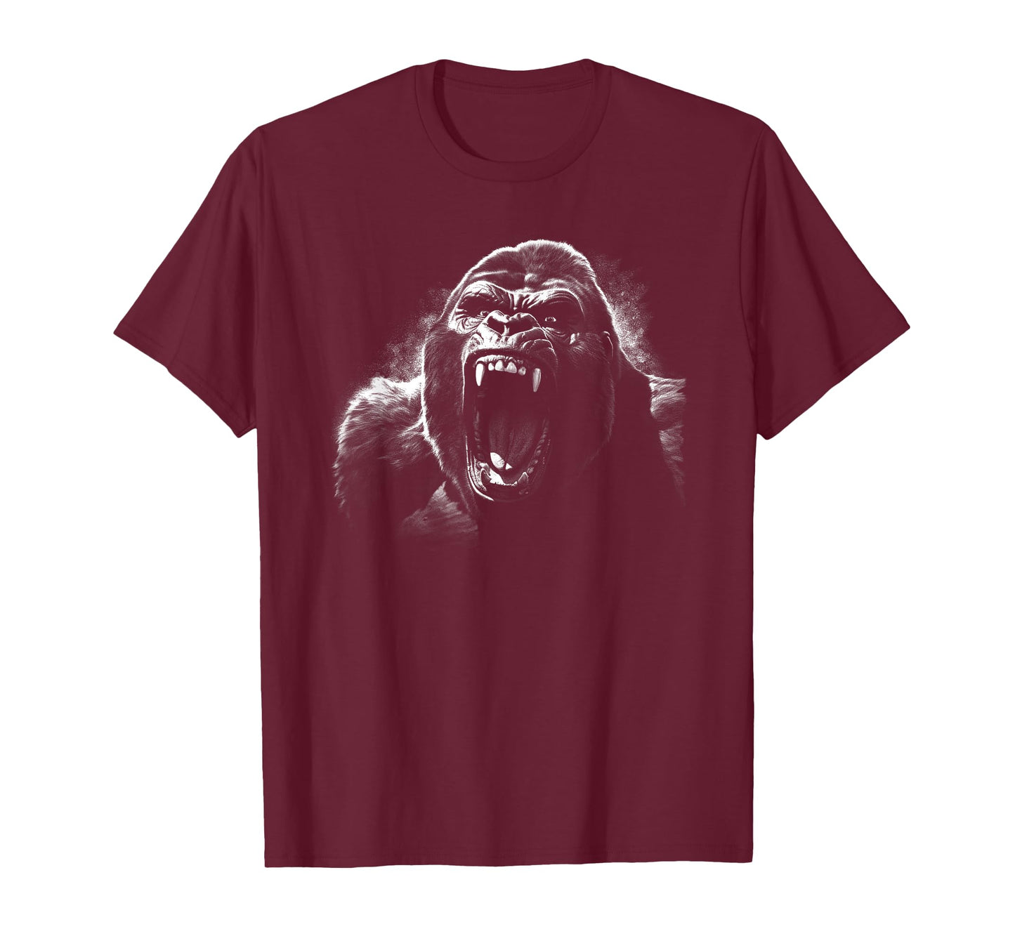 Gorilla Face Angry Growling Scary Silverback Gorilla T-Shirt
