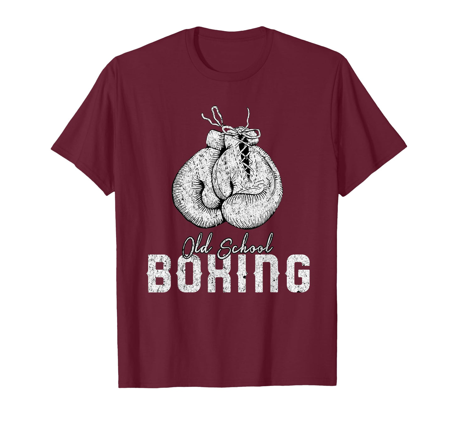 Mens Old School Boxing Classic Fighting T-Shirt
