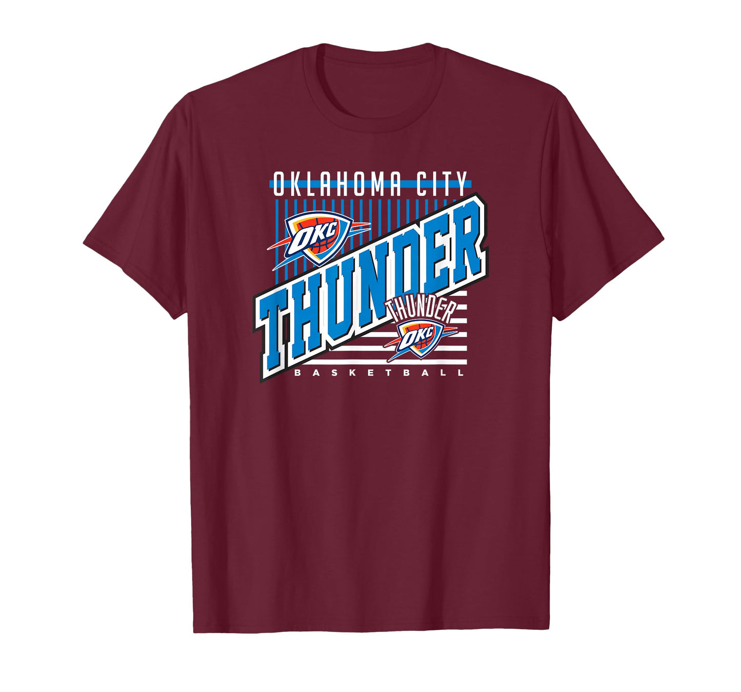 Oklahoma City Thunder NBA Team T-Shirt - Black, Small, Unisex-Adults & Unisex-Kids