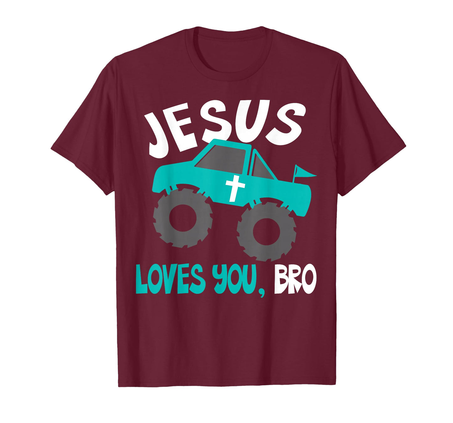 Christian Boys Jesus Loves You Bro Funny Faith Humorous Gift T-Shirt