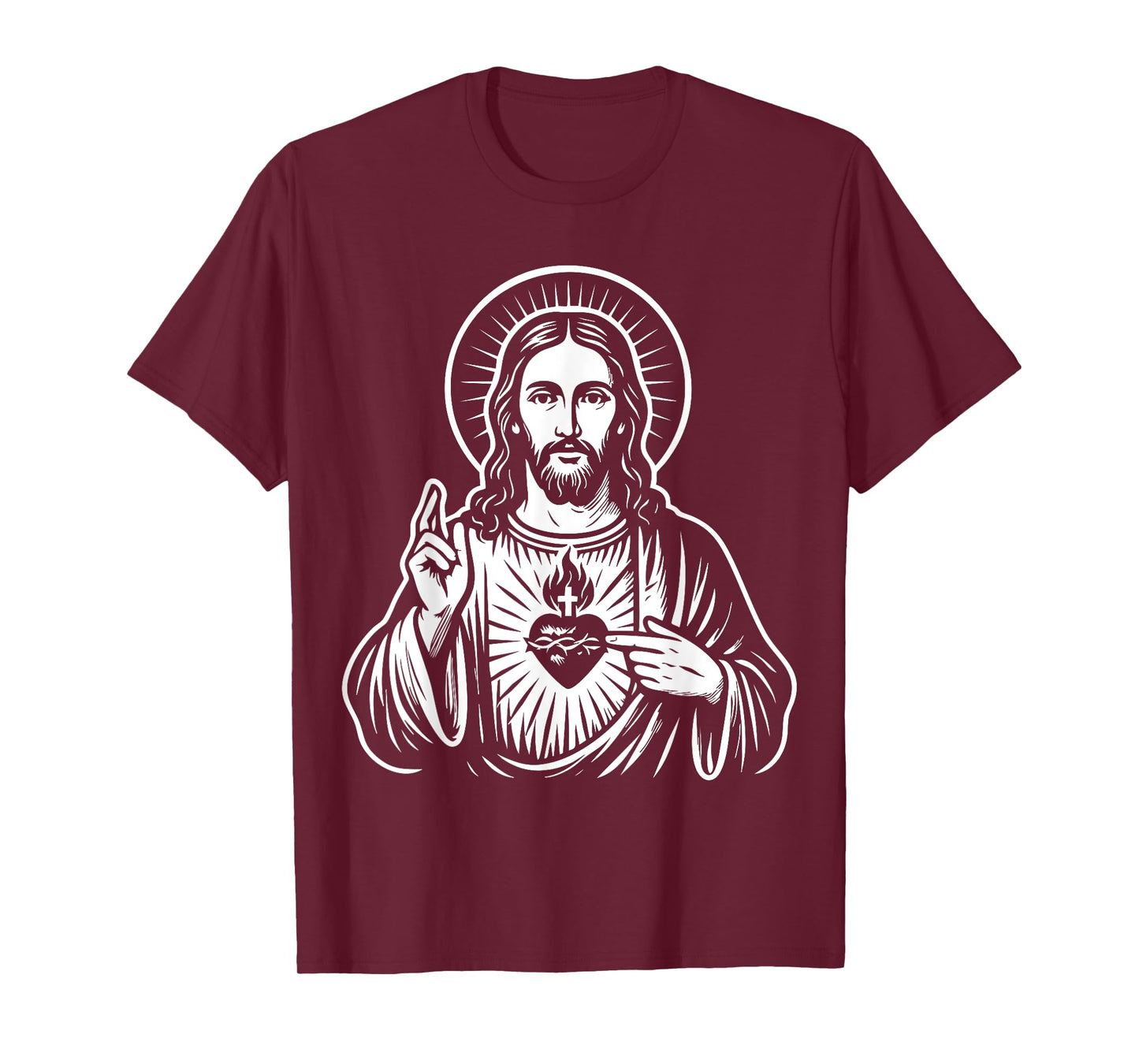 Sacred Heart of Jesus Christ Catholic Art T-Shirt