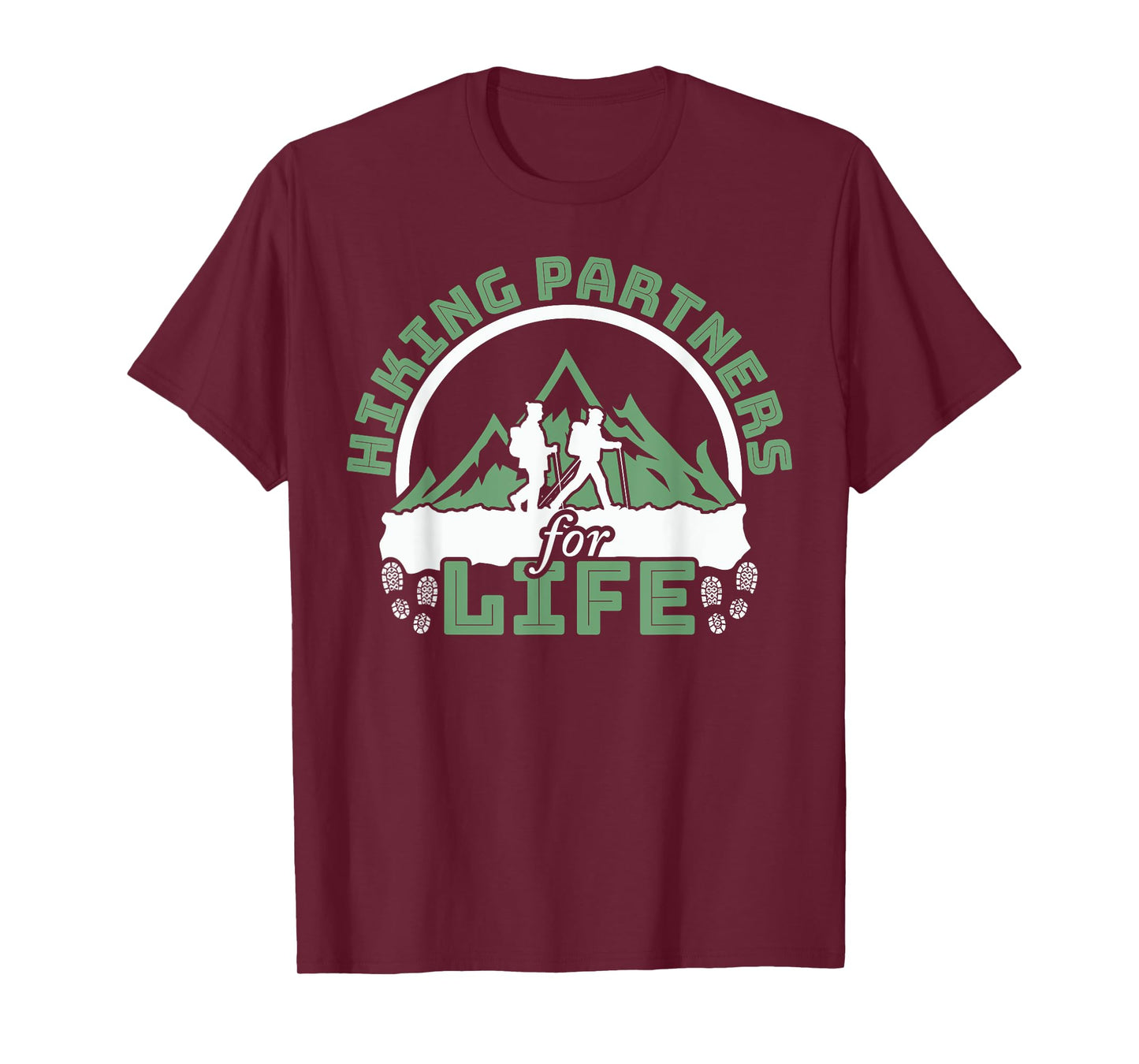 Funny Hiker Hiking Partners For Life T-Shirt