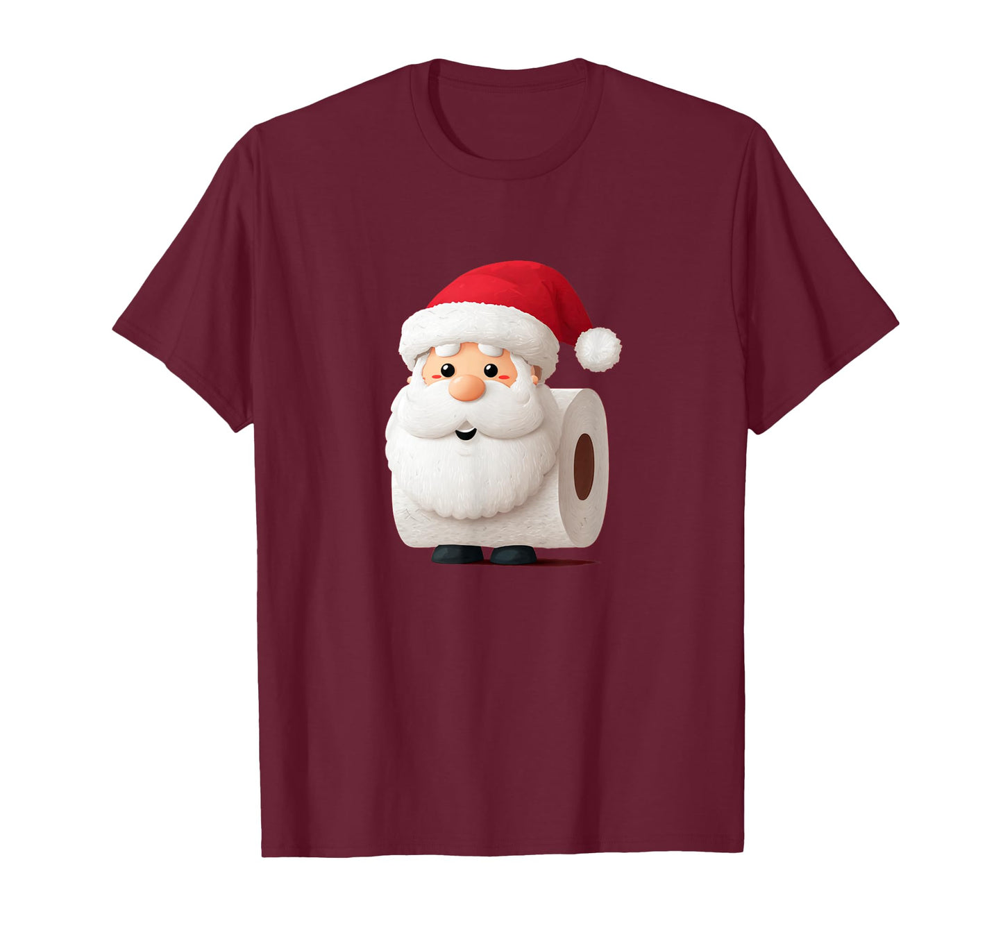 Funny Toilet Paper Santa Claus Costume for Boys and Girls T-Shirt