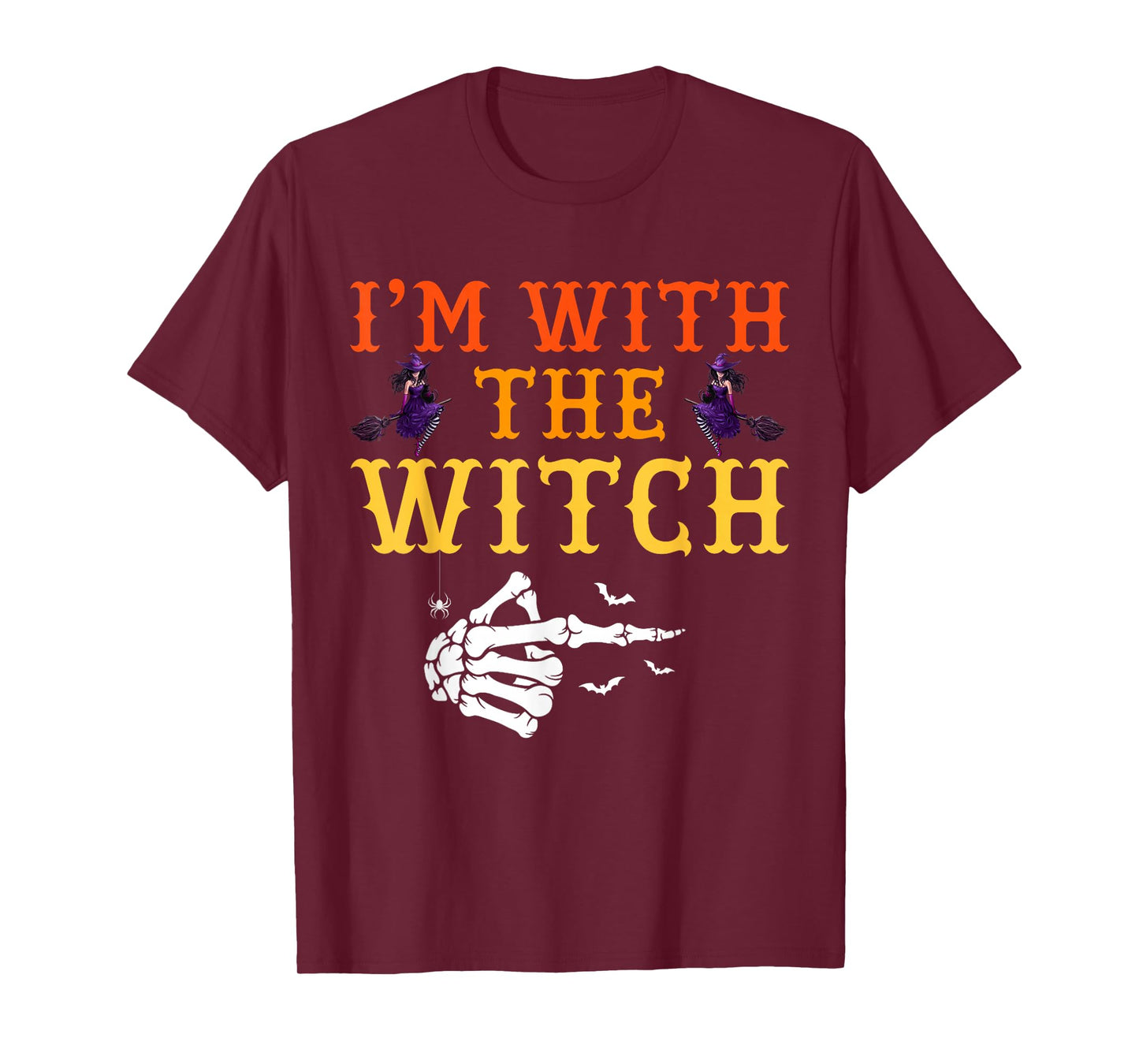 I'm with The Witch Couple Costume Halloween T-Shirt