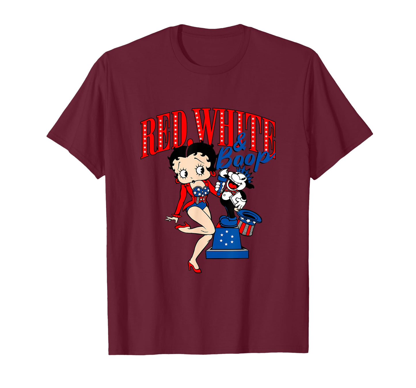 Betty Boop 4th Of July Red White & Boop T-Shirt
