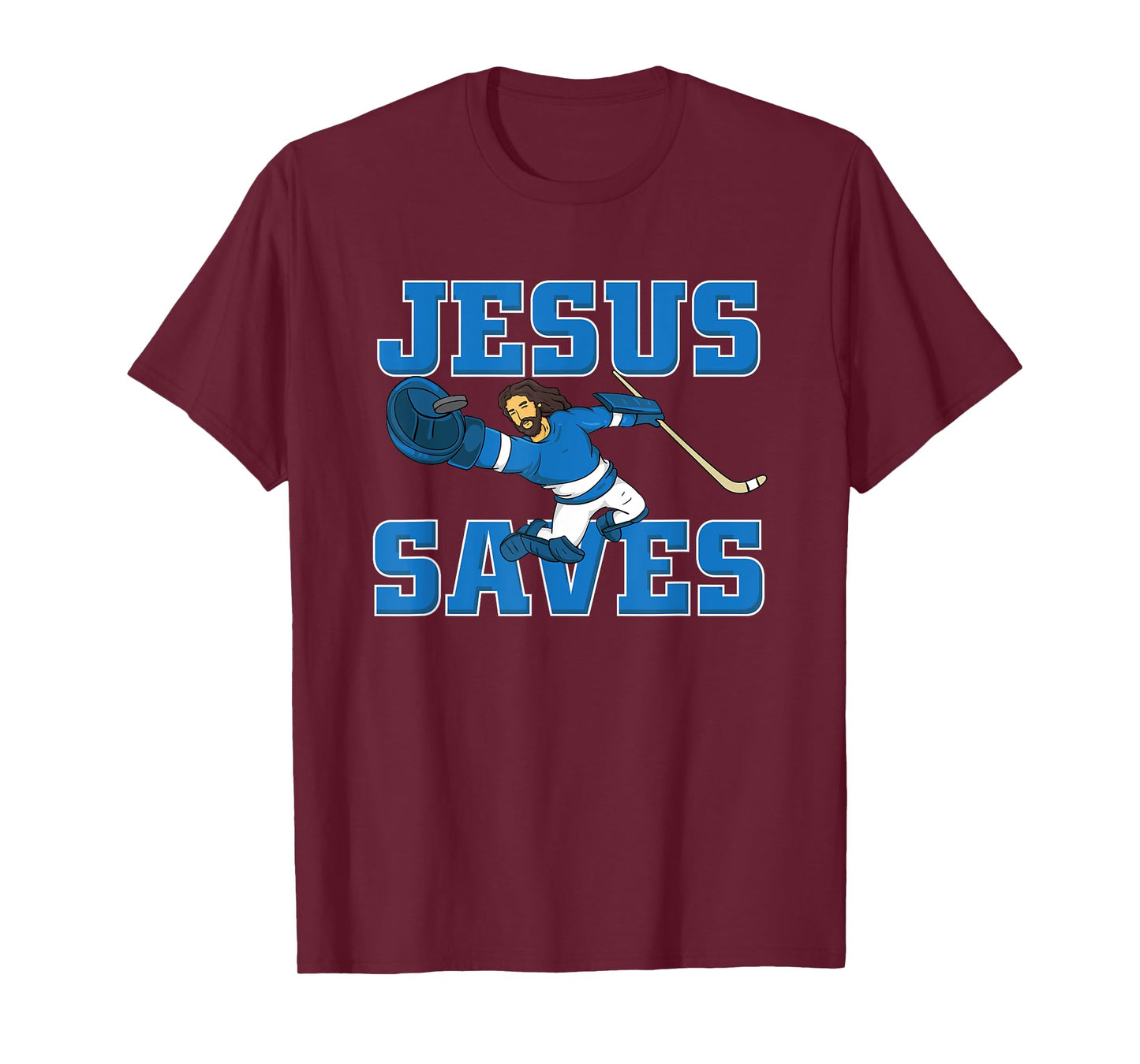 Jesus Saves shirt fun Hockey Goalie Tee Gift T-Shirt