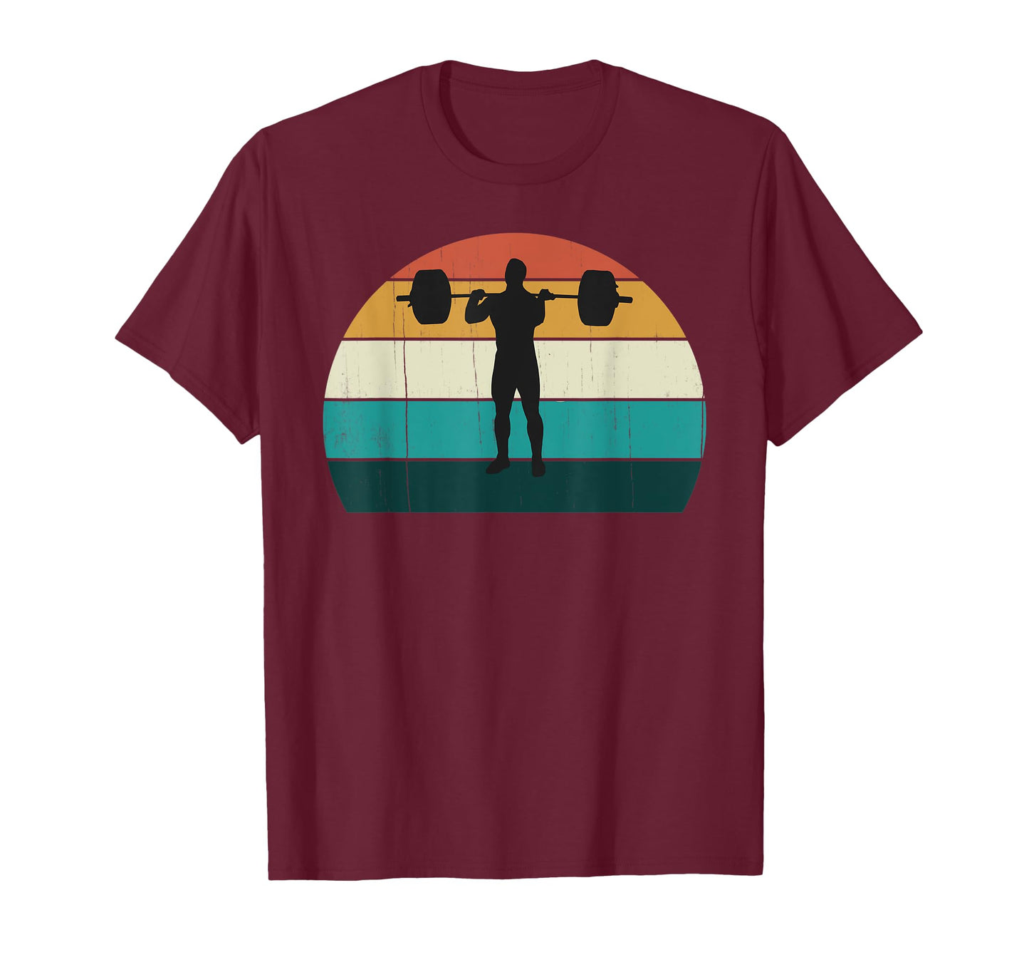 Retro Weightlifter - Vintage Gym Powerlifter / Squat Gift T-Shirt