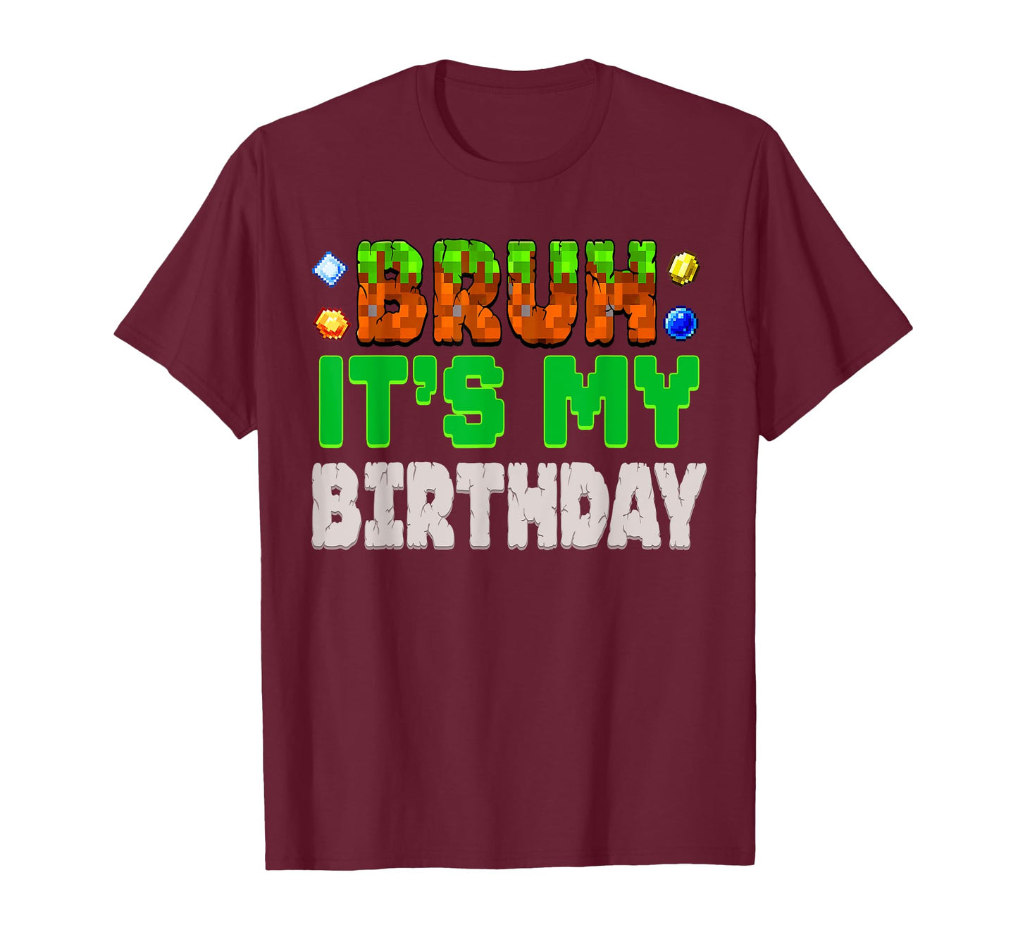 Birthday Boy Shirt It's My Birthday Video Game Pixel Number T-Shirt