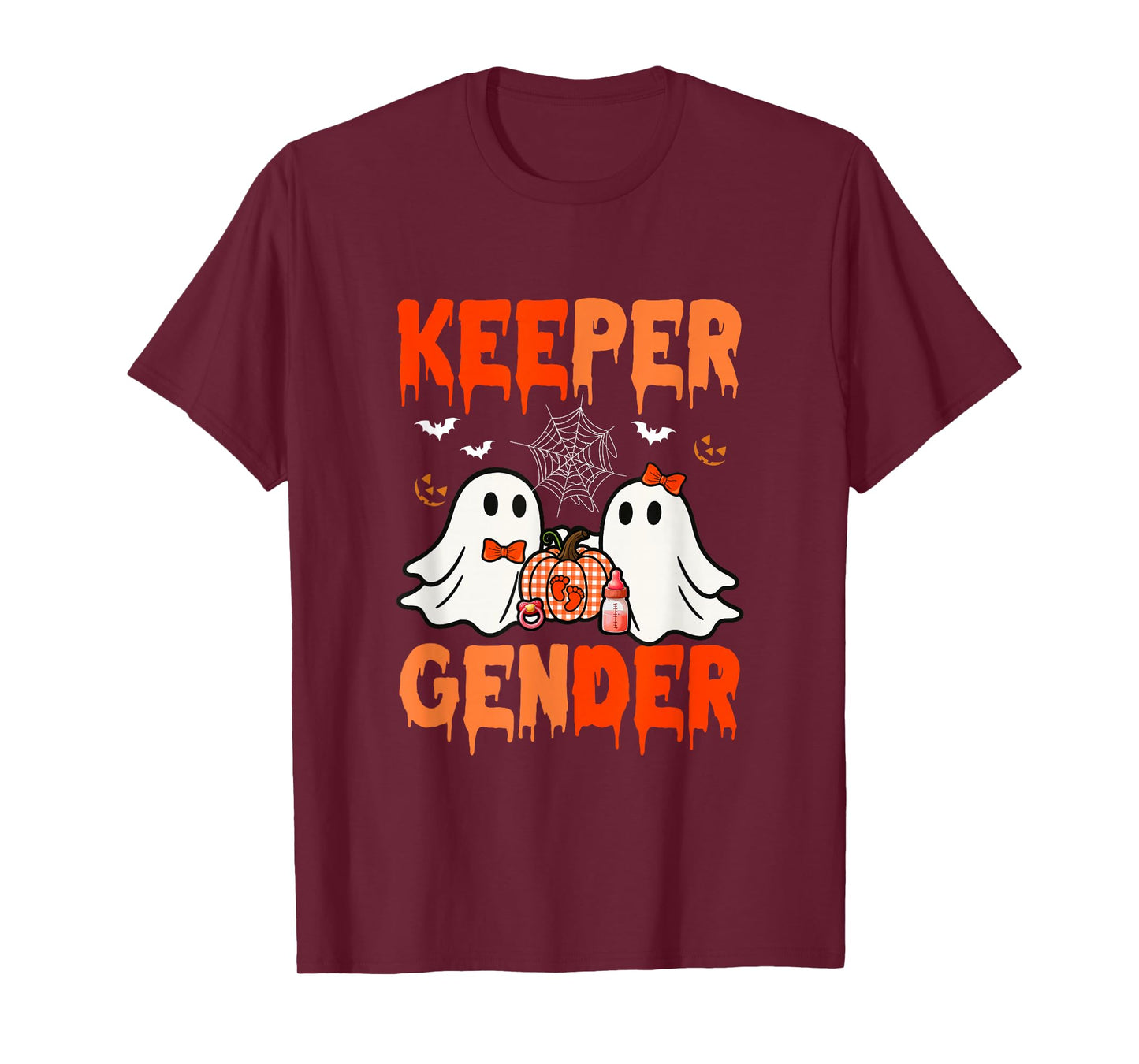 Keeper of Gender Halloween Couple Boos Expecting Baby T-Shirt