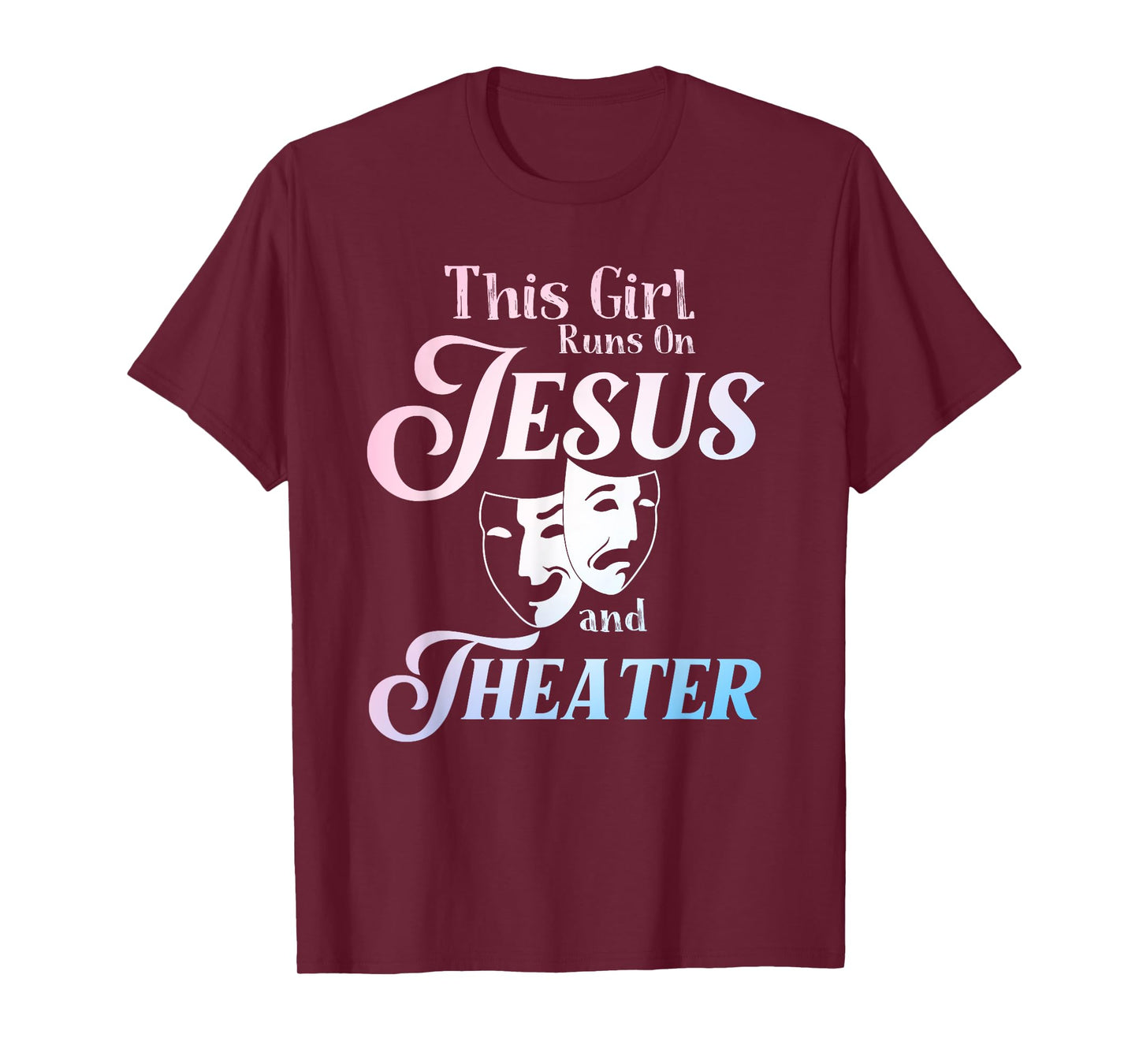 Cute Theatre Art For Teen Girls Women Acting Musical Lover T-Shirt