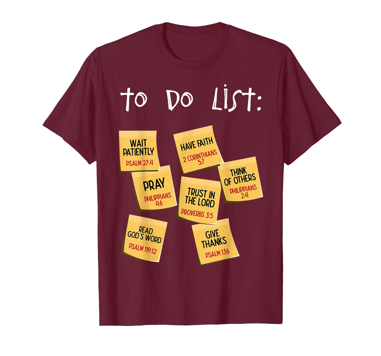 Christian To Do List Christian Planner T-Shirt