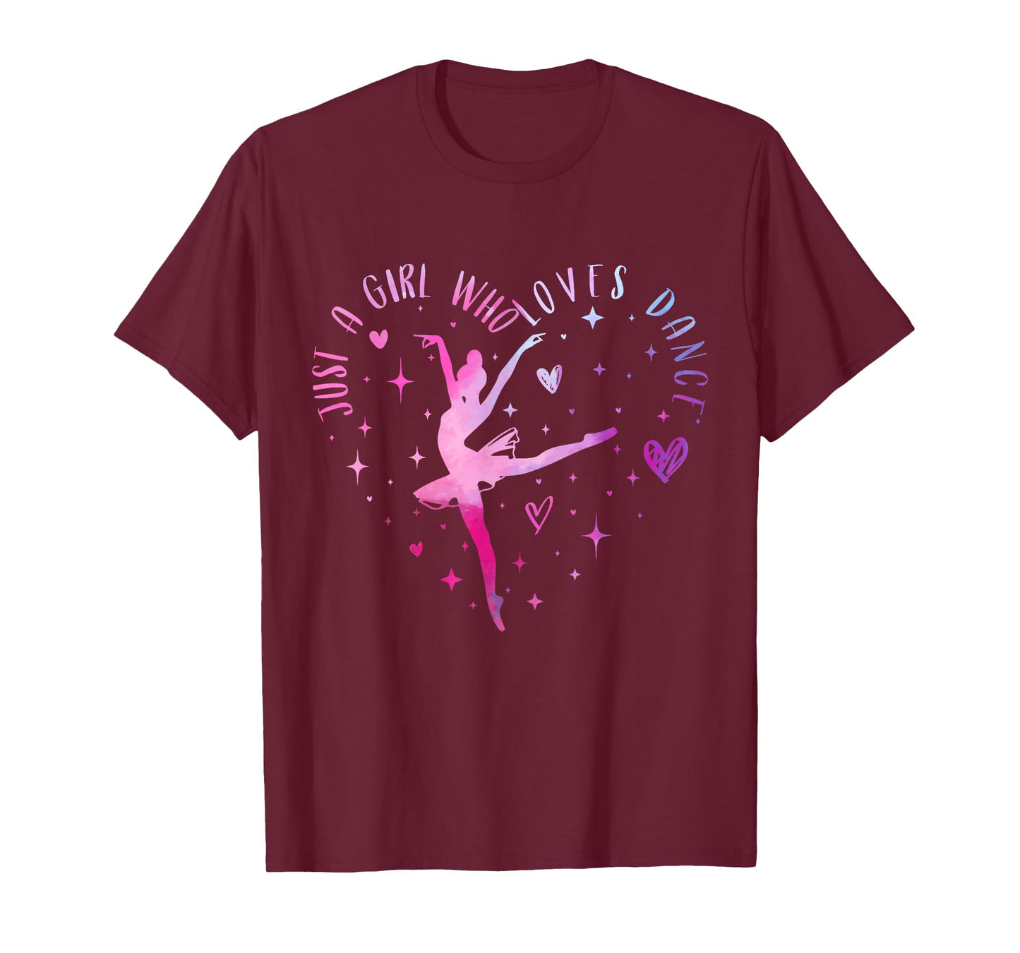 Cute Just a girl who loves Dance lover Girl Ballet Dancing T-Shirt
