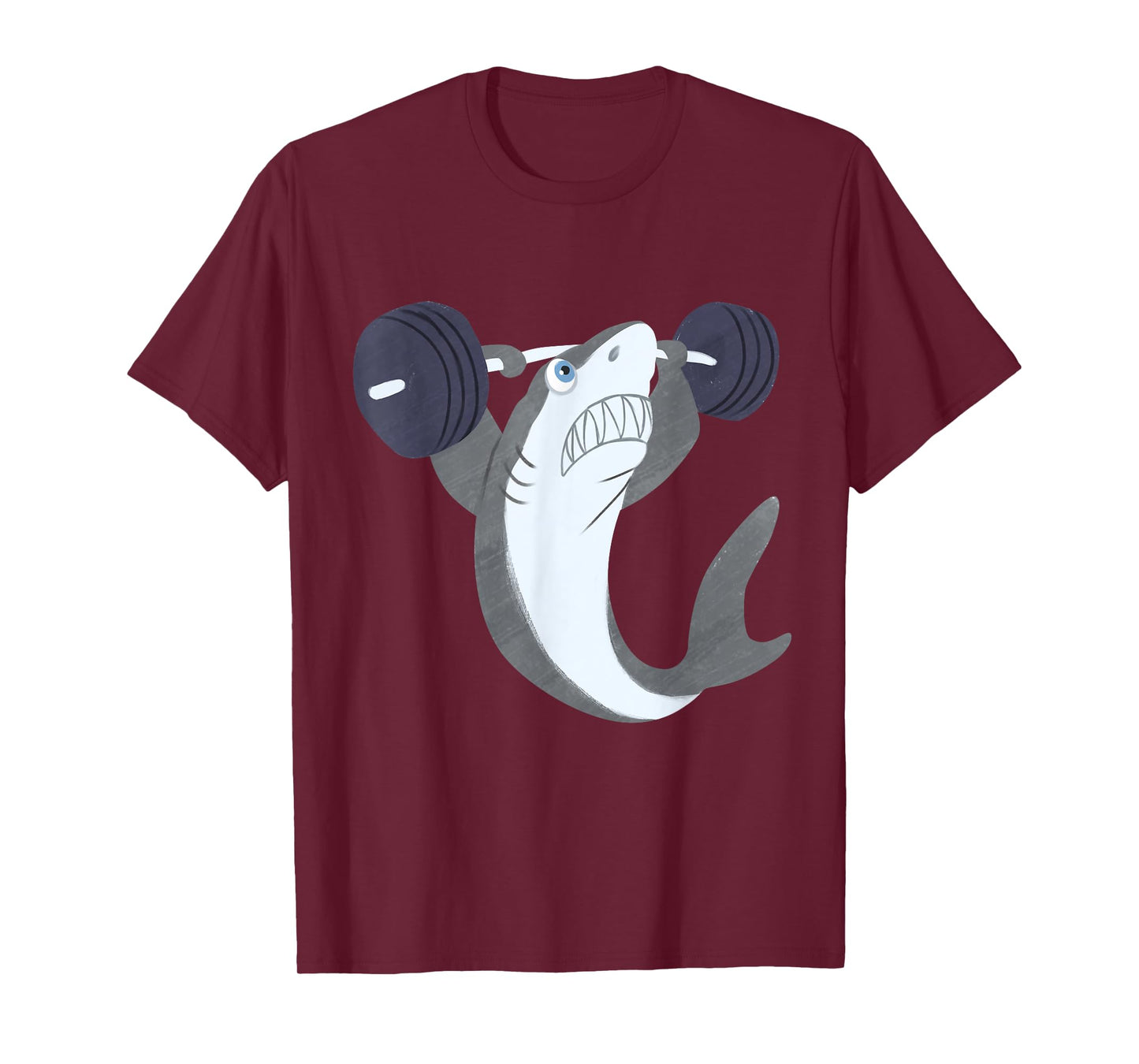 Weightlifing Shark Barbell - Funny Workout Gym Weightlifter T-Shirt