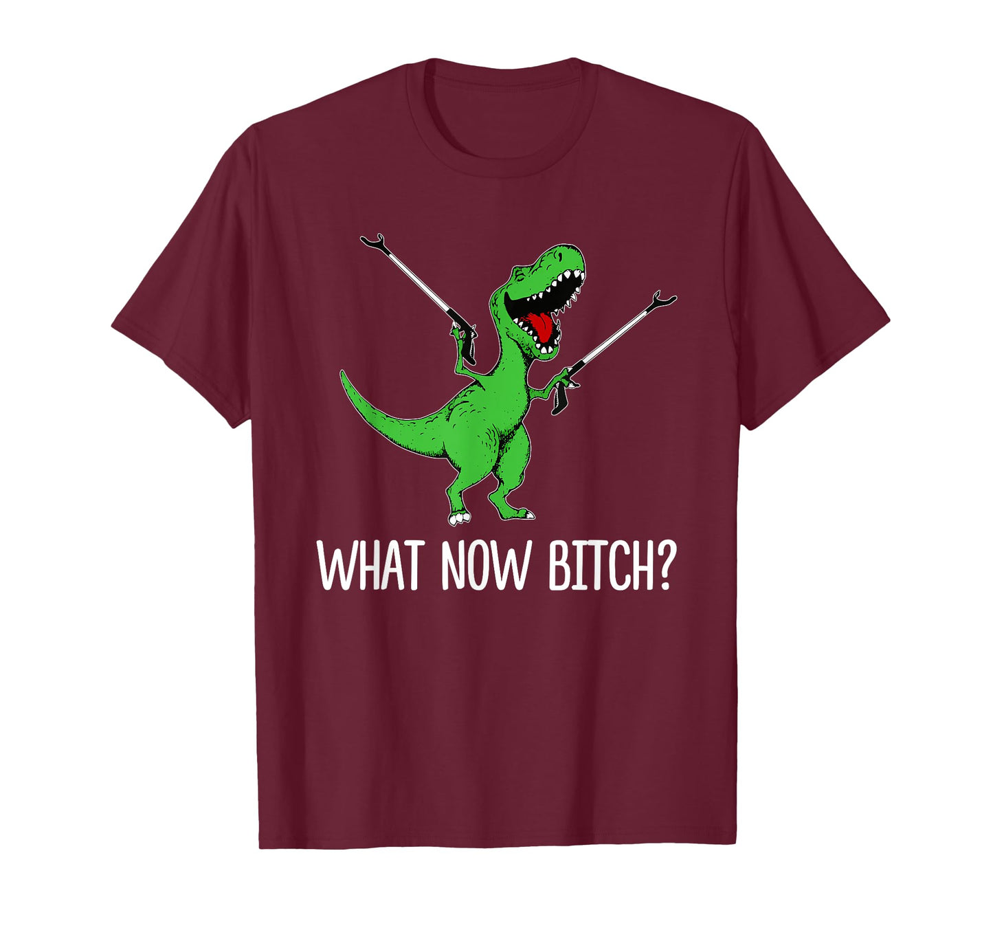 What Now Bitch Funny Dinorsaur Meme T-Shirt