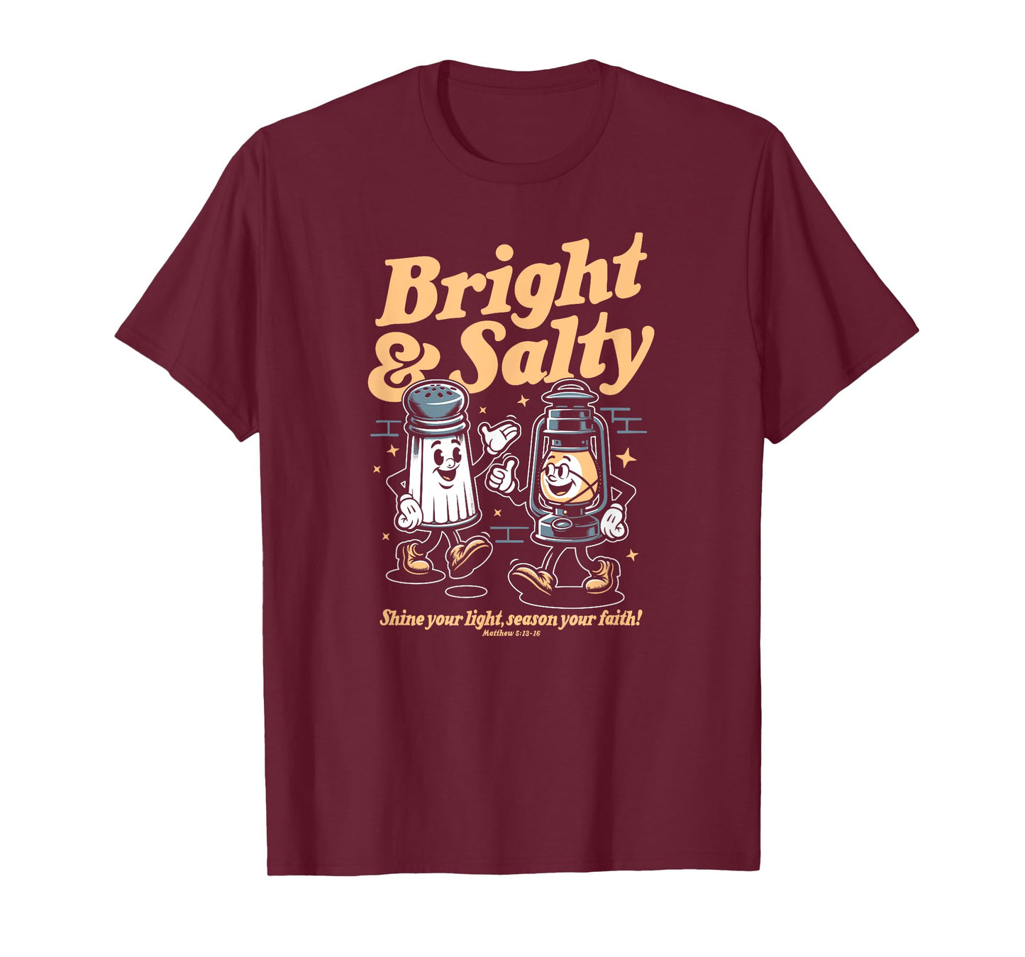 Salt & Light Of The World Matthew 5 Bible Verse Christian T-Shirt