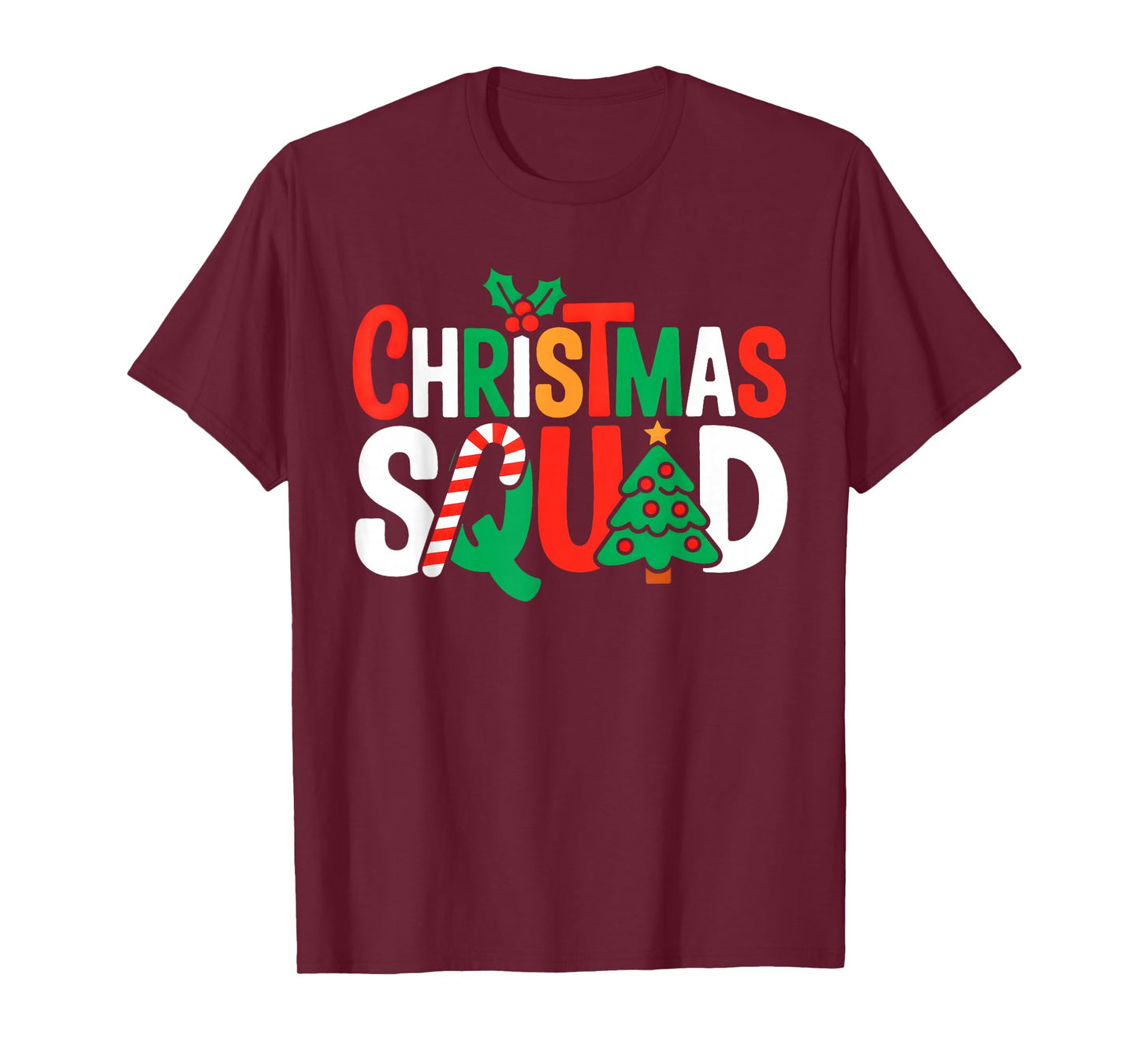 Christmas Squad Funny Xmas Tree Family Matching Pajamas T-Shirt