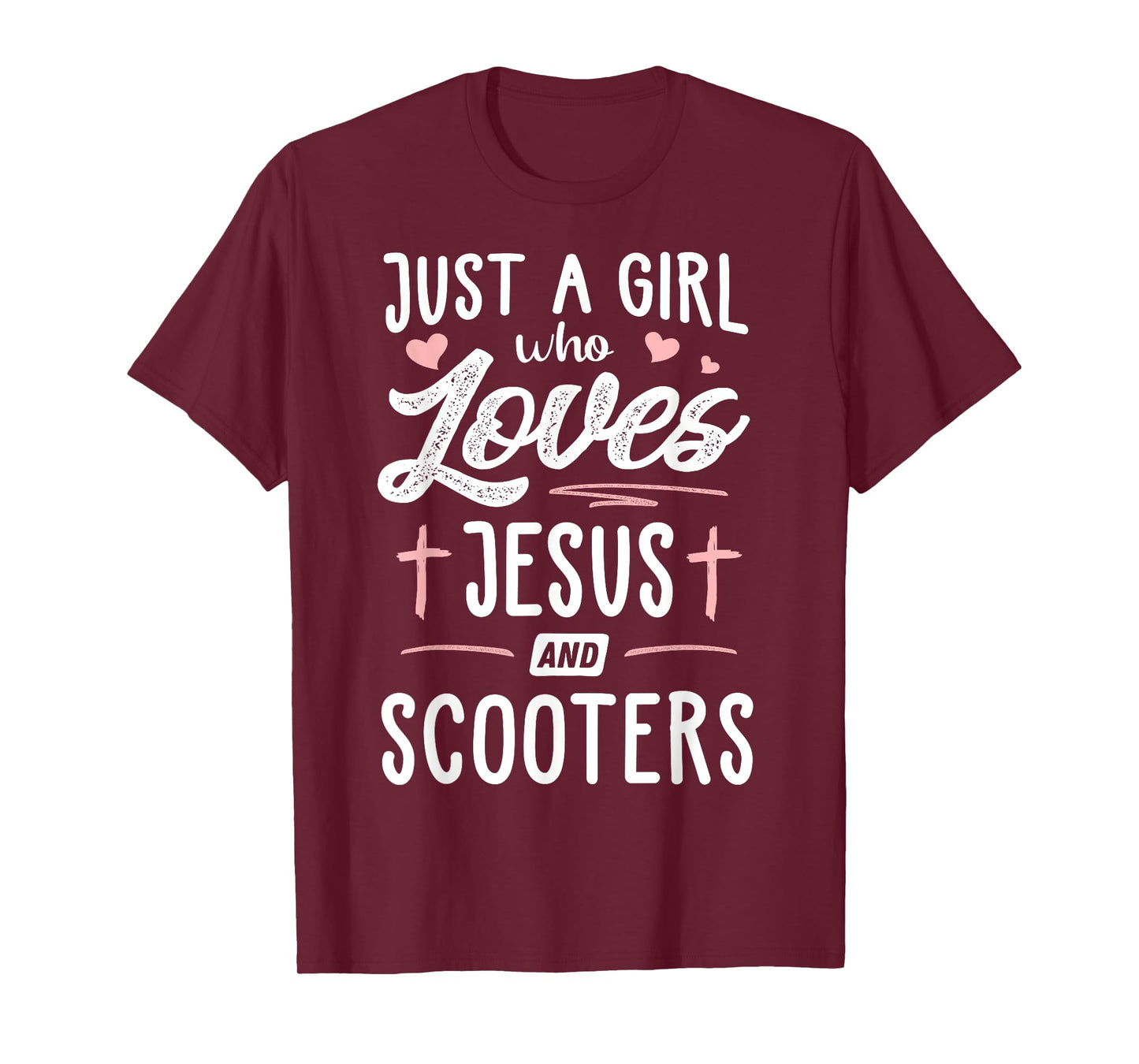 Just A Girl Who Loves Jesus And Scooters Gift Women T-Shirt