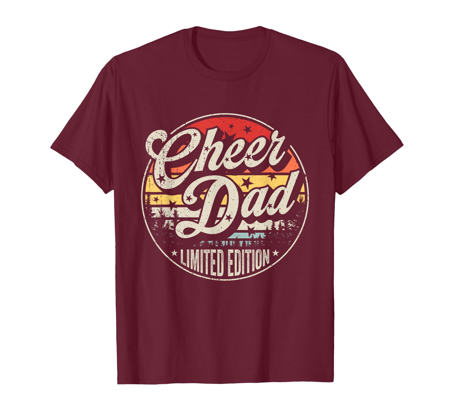 Cheer Dad Cheerleading Dad Retro Vintage Cheerleader Daddy T-Shirt