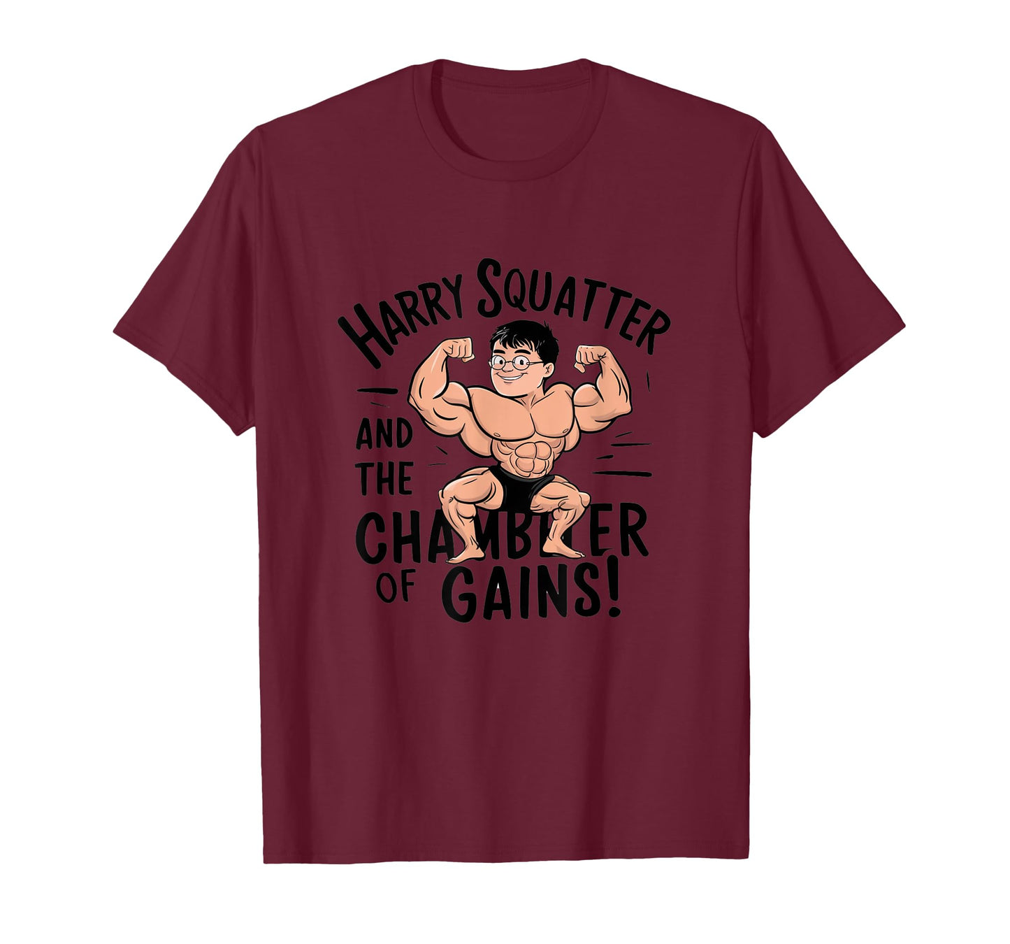 Funny Leg Day Harry Squatter Workout Gym T-Shirt