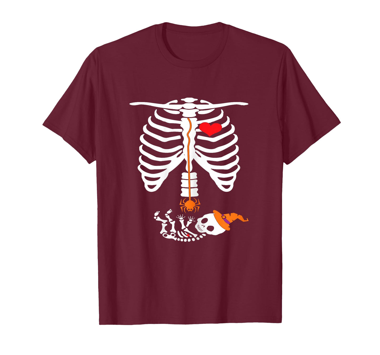 Matching mom and Baby Skeleton for Unique Halloween T-Shirt