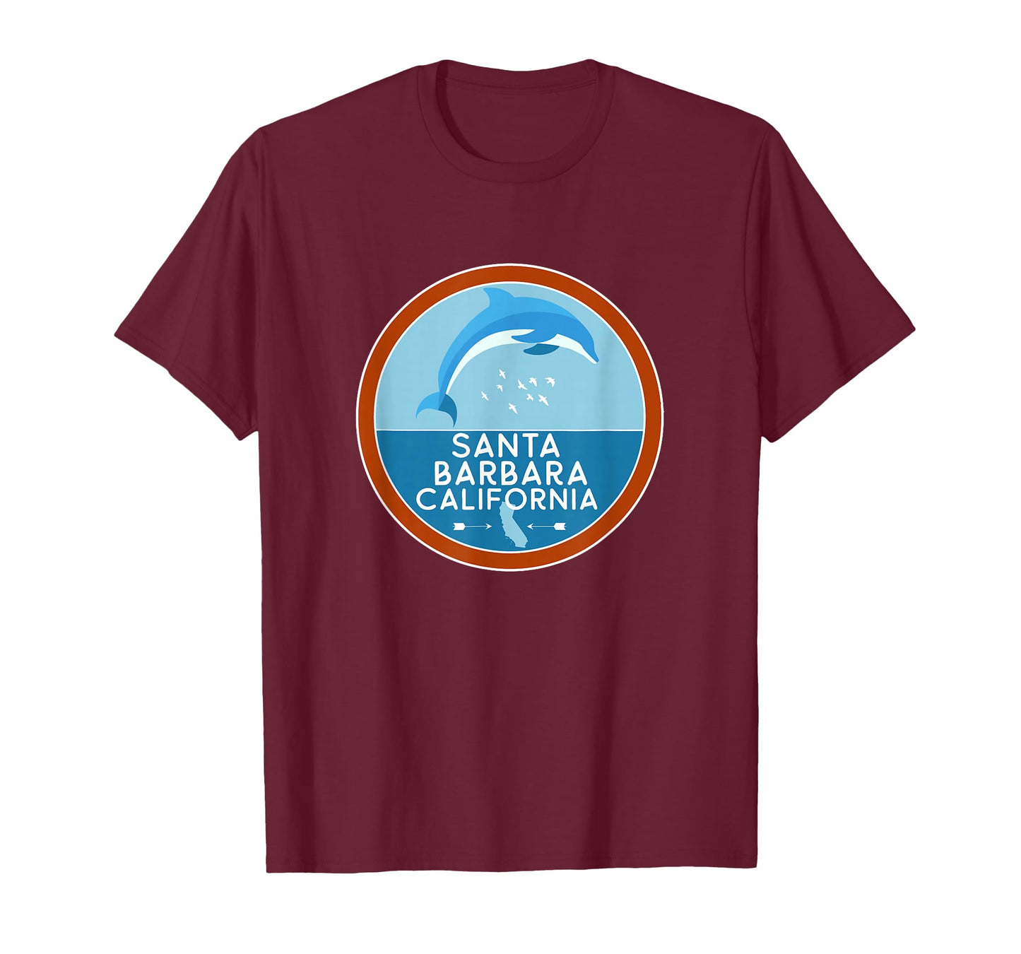 Santa Barbara California Dolphin CA Vacation Souvenir T-Shirt