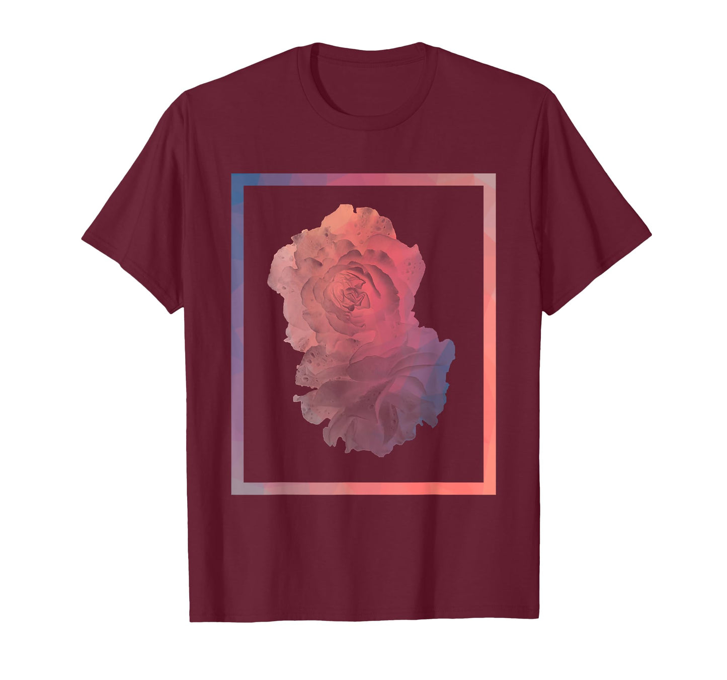 Aesthetic Rose Floral Streetwear Pink Pastel Minimalist Art T-Shirt