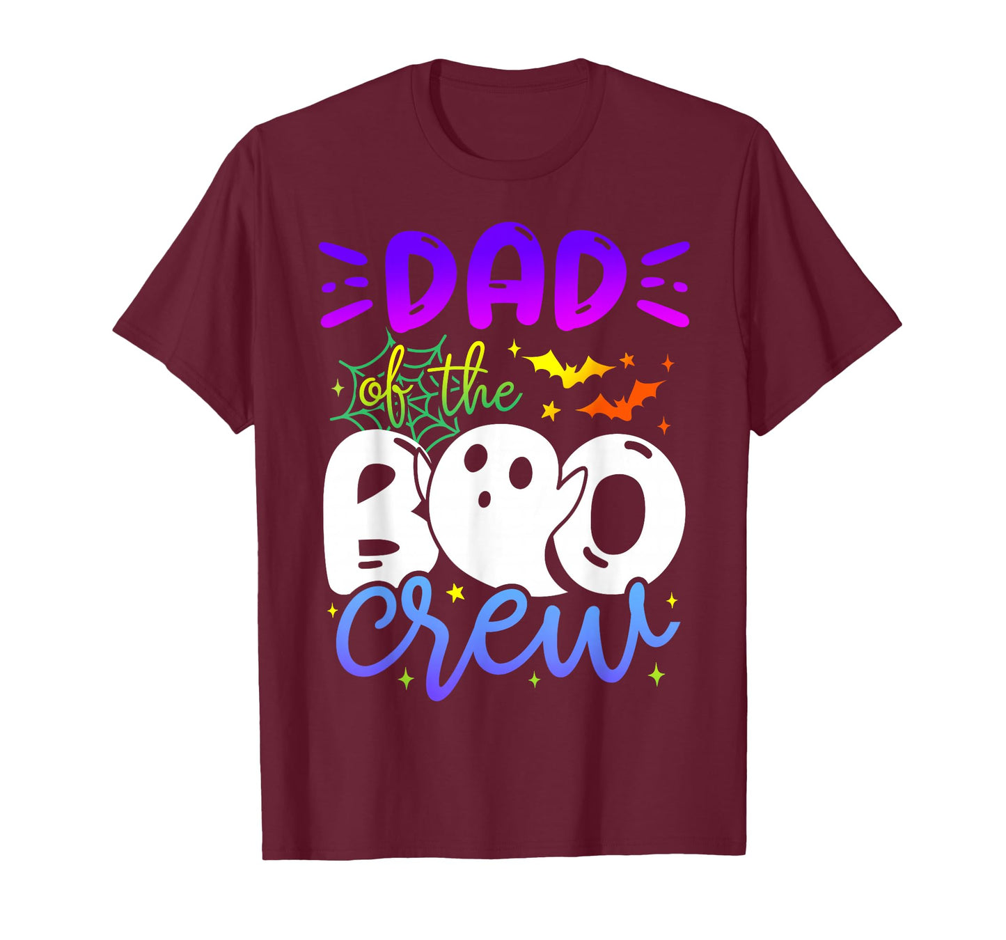 Dad of Boo Halloween Crew Costume Boo Ghost Lover Family T-Shirt