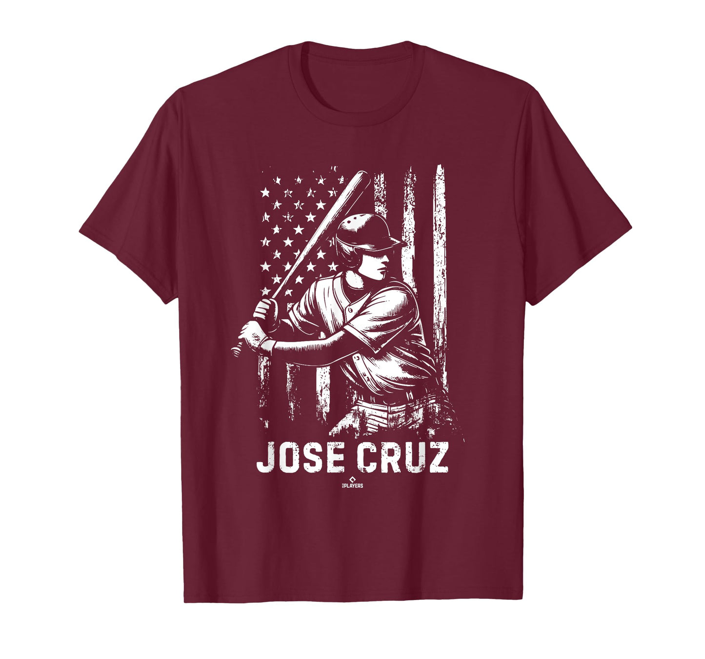 Player Illustration Flag Jose Cruz Prospect Baseball Fan T-Shirt