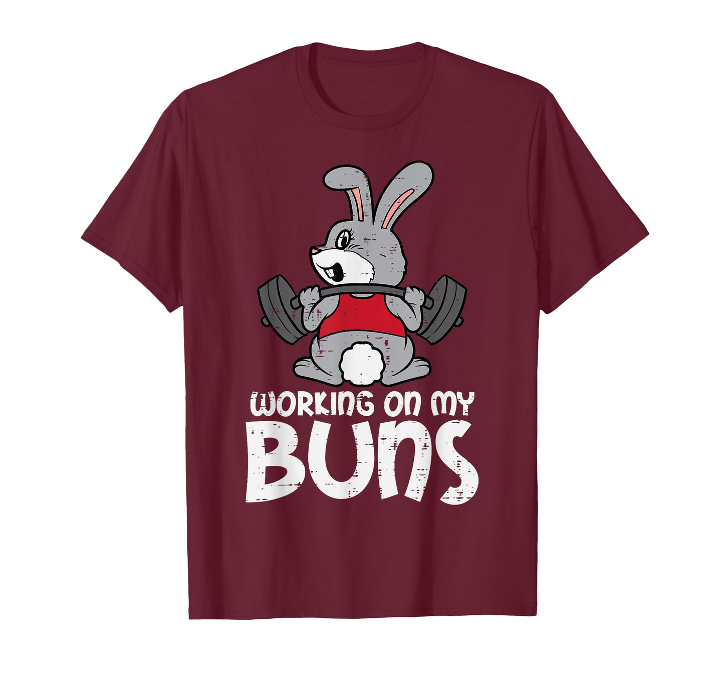 Easter Workout Working On My Buns Bunny Gym Men Women Kids T-Shirt