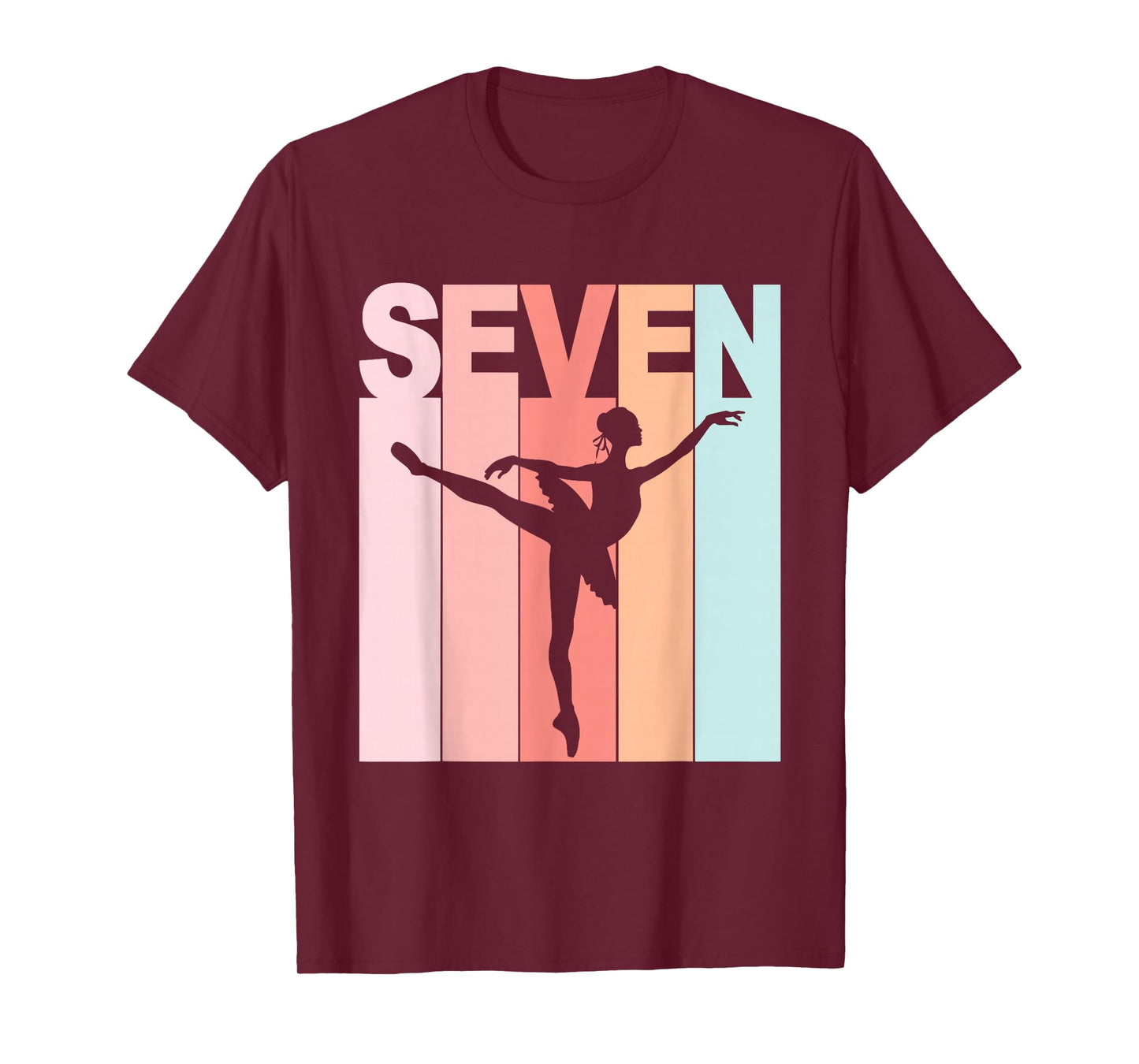 7th Birthday Ballet Dancer 7 Year Old Girl Ballerina T-Shirt