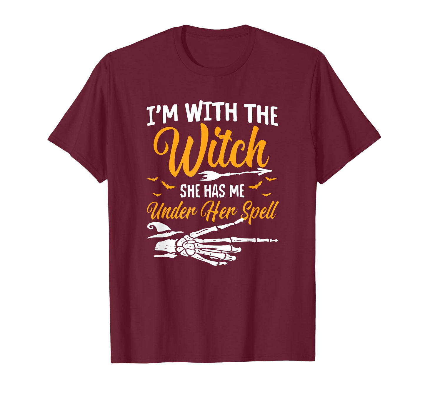 I'm with The Witch Funny Halloween Couple Costume Party T-Shirt