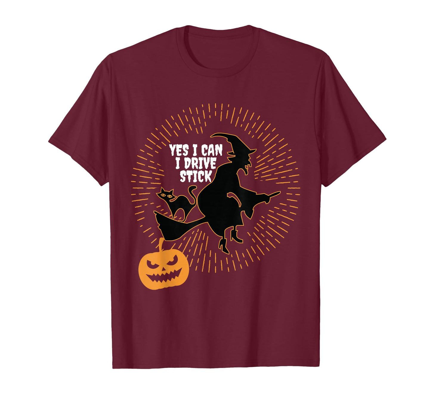 Women Yes I Can Drive Stick Halloween T-Shirt